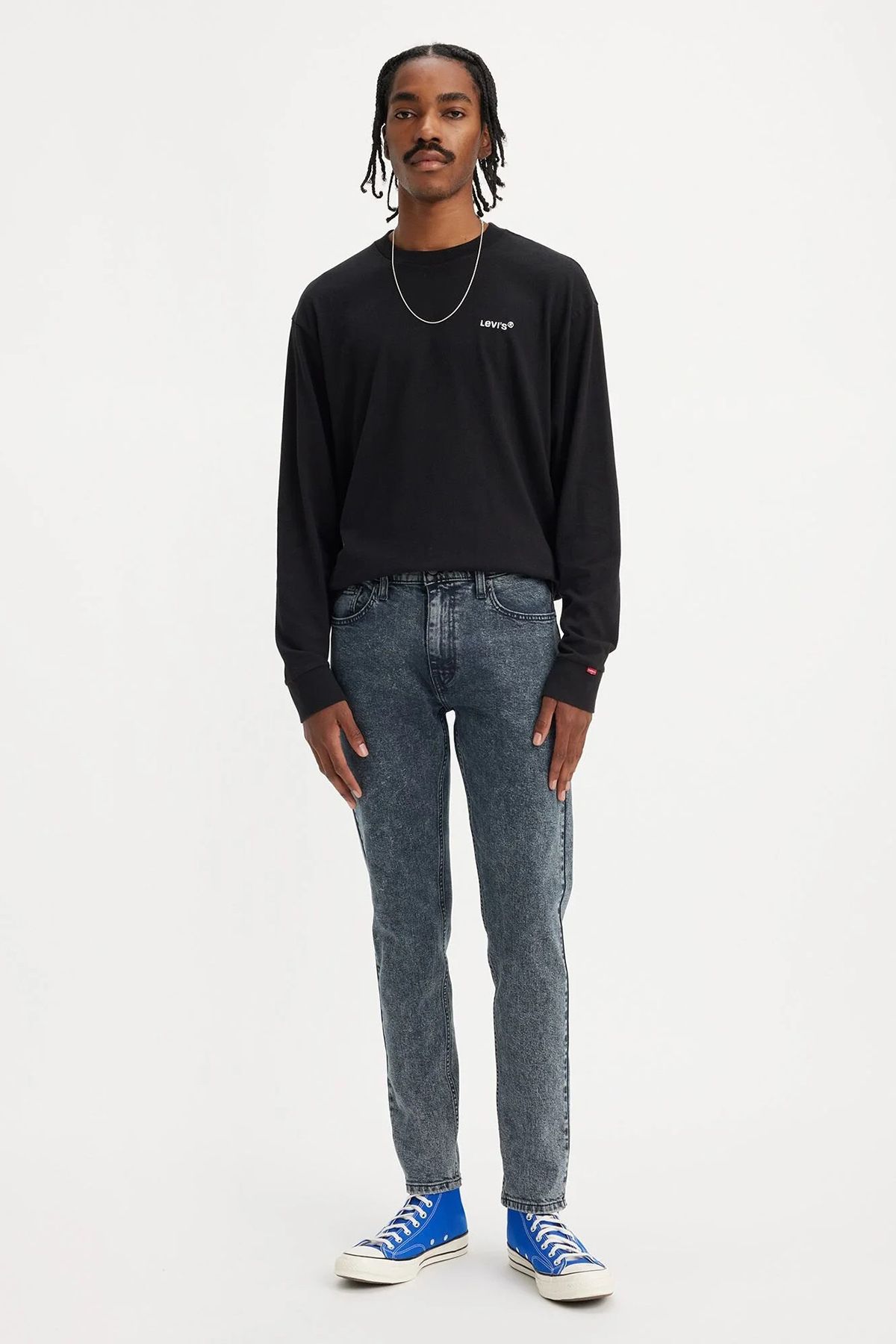 LSE 512 معمولی کمر باریک پا باریک باریک و مناسب شلوار جین مردانه JEANS A2087 Levi's