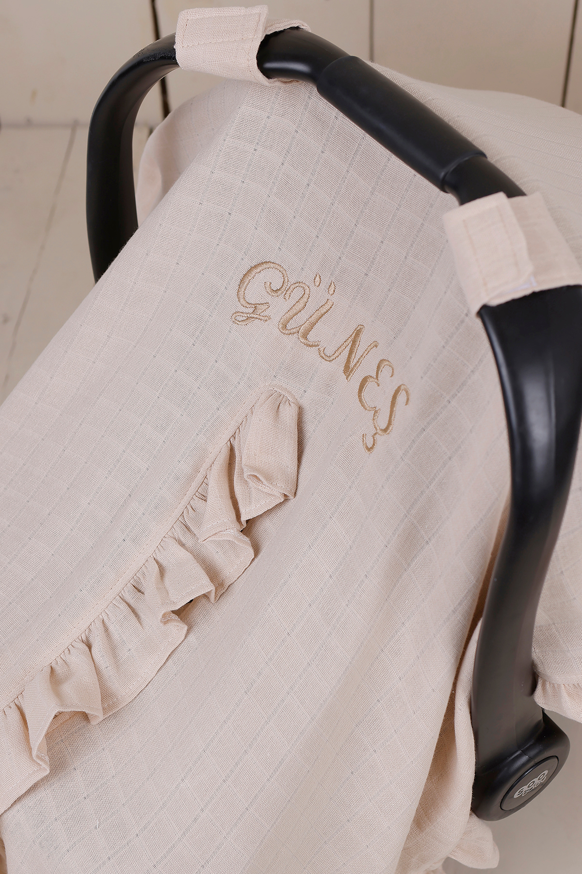 JUNİPERUS Kişiye Özel Müslin Fırfırlı Puset Örtüsü İstediğiniz İsimi Yazıyoruz fotoğrafı 4 (önizleme)