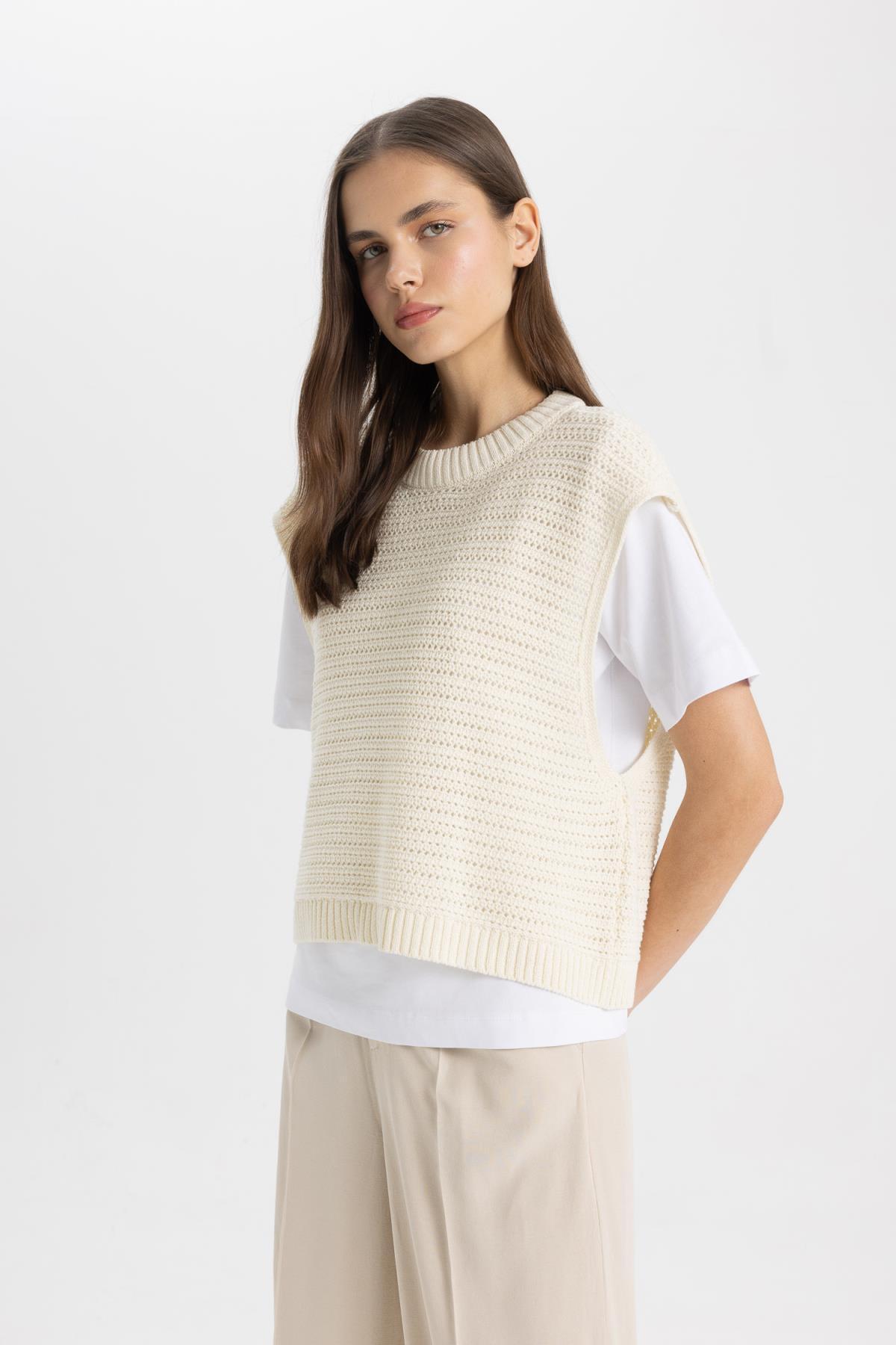 ژاکت زنانه دفاکتو | D1005AX24SM Defacto - Image 4