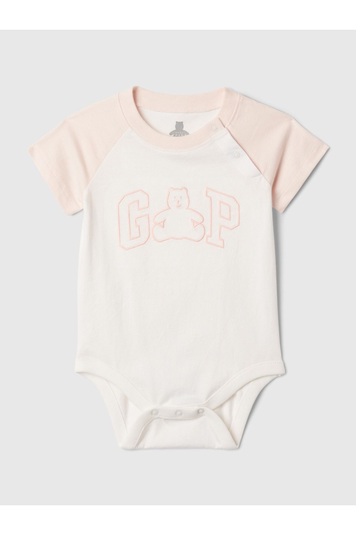 GAP Baby Boy Розовое боди из органического хлопка Gap Logo 856076