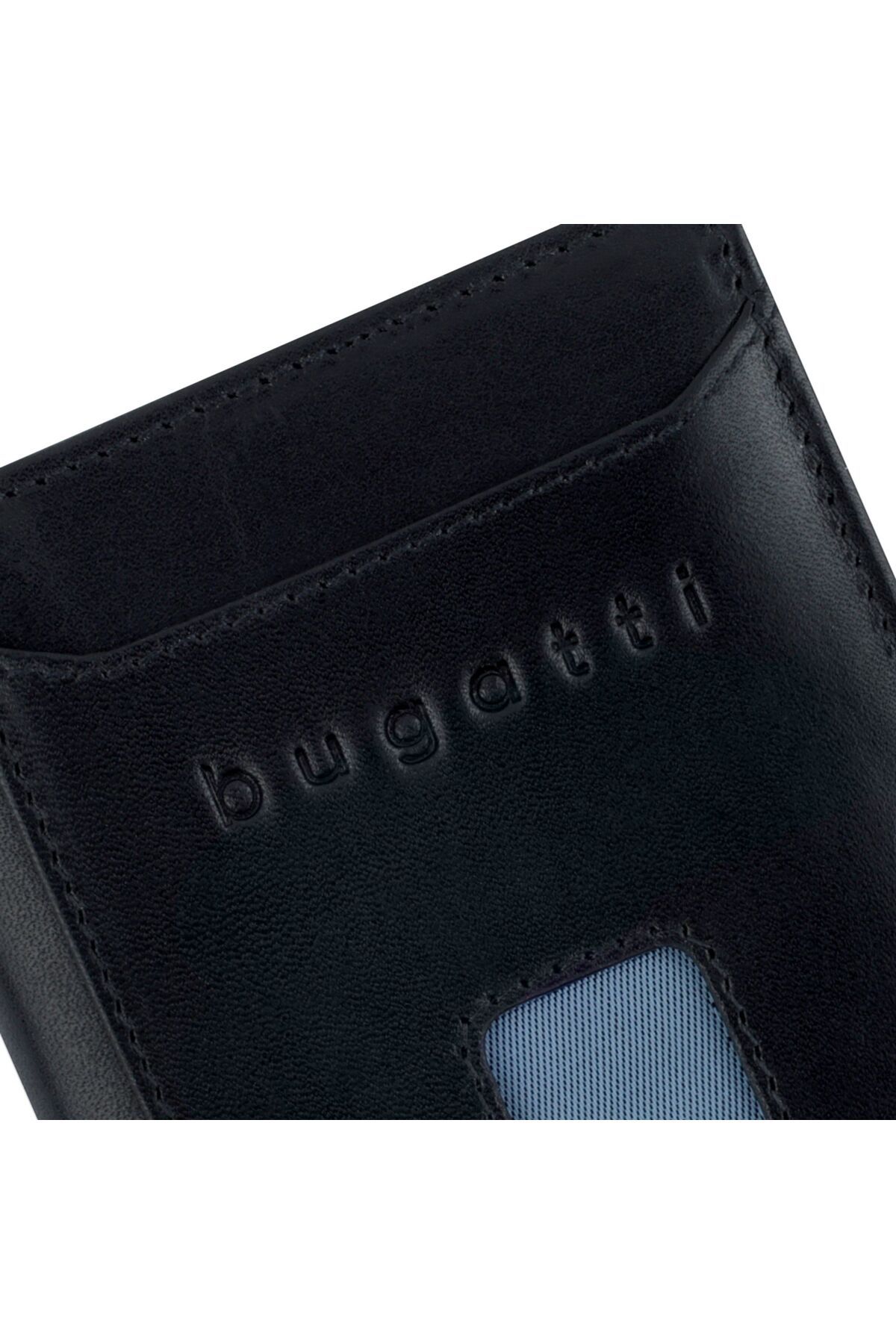 BUGATTI-8 cm RFID Schutz Leder Slim Geldbörse - Bezpečné 3
