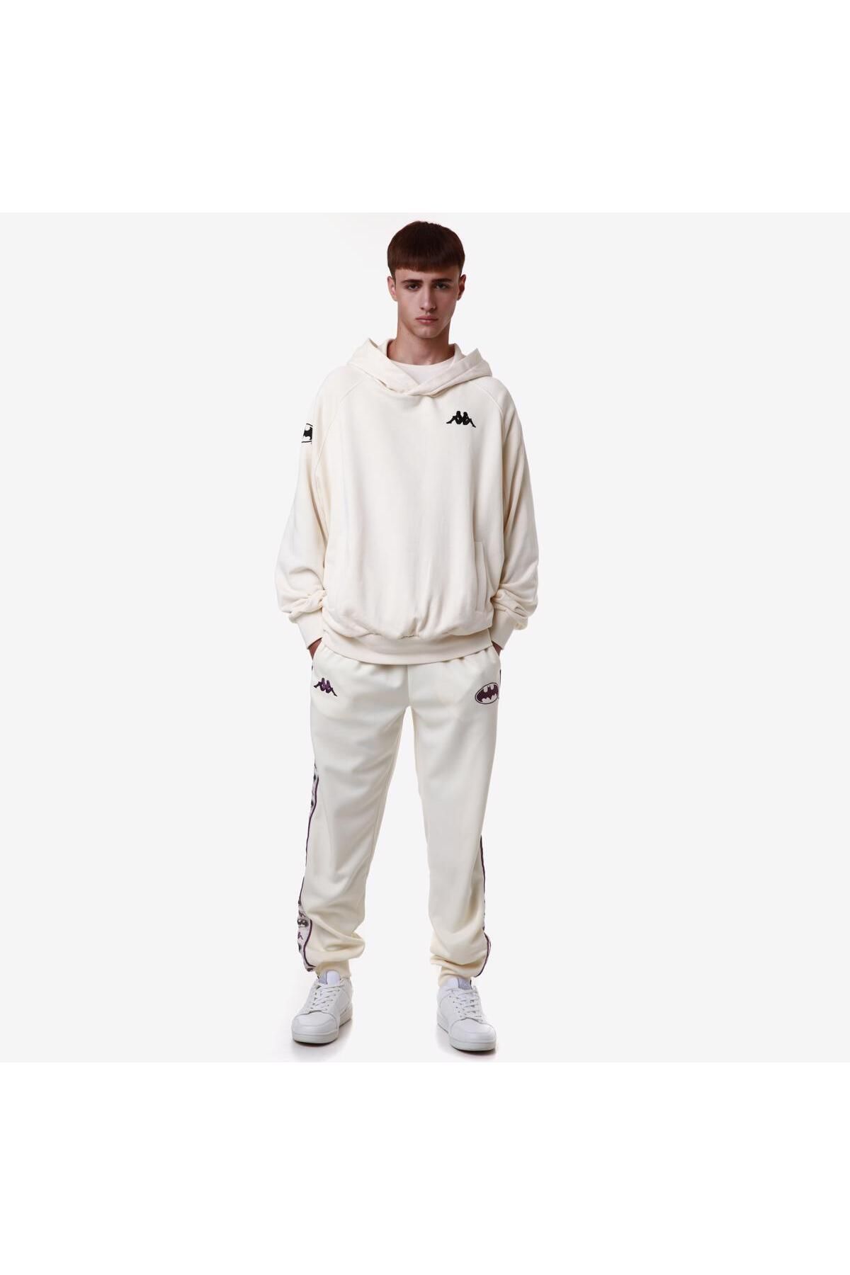 سویشرت مردانه Outhentic Zeus Warner Bros بتمن Ecru Oversize Fit Sweatshirt Kappa