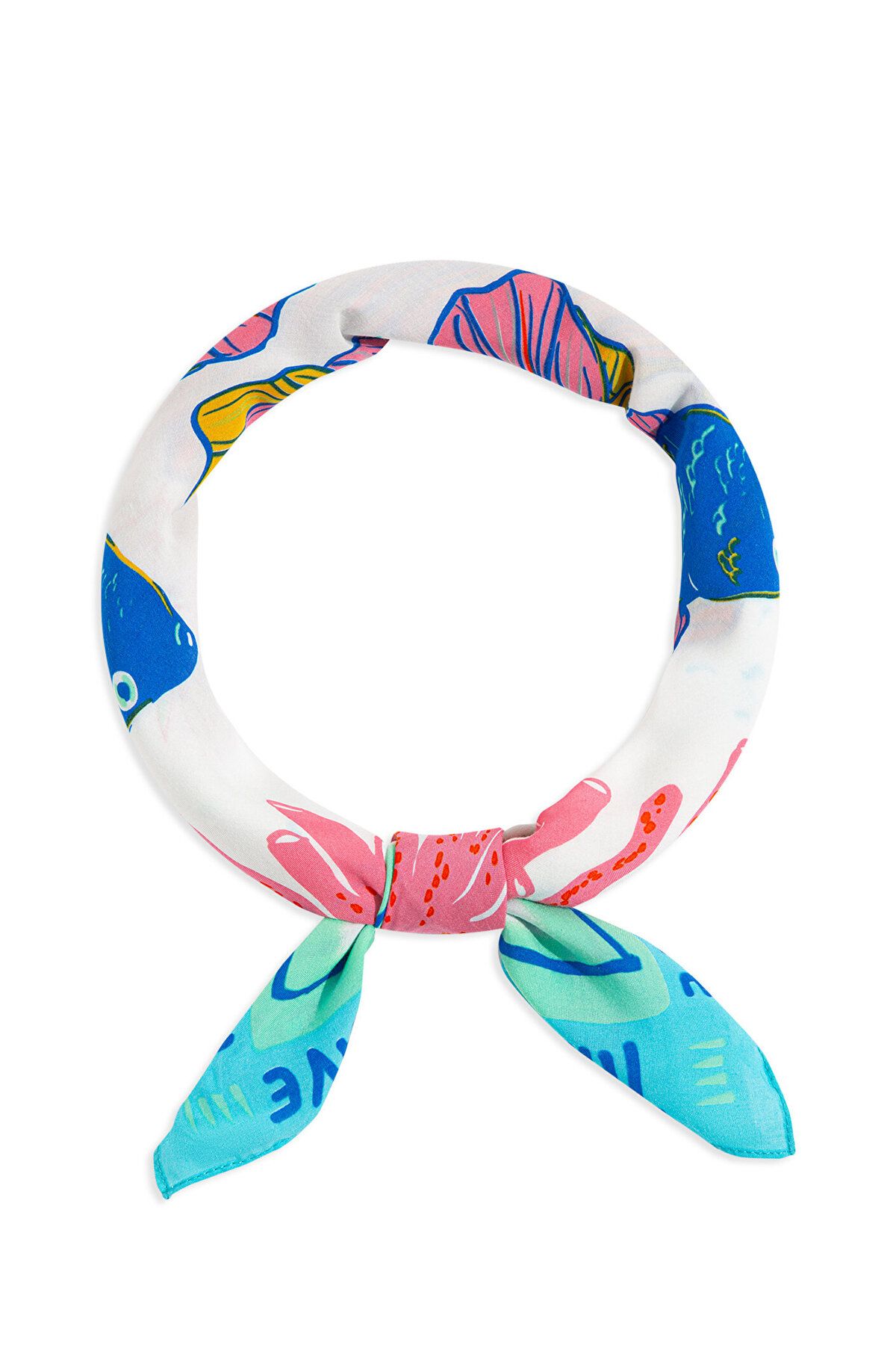 Mavi-Bandana mit Fischdruck 1912243 -34523 2