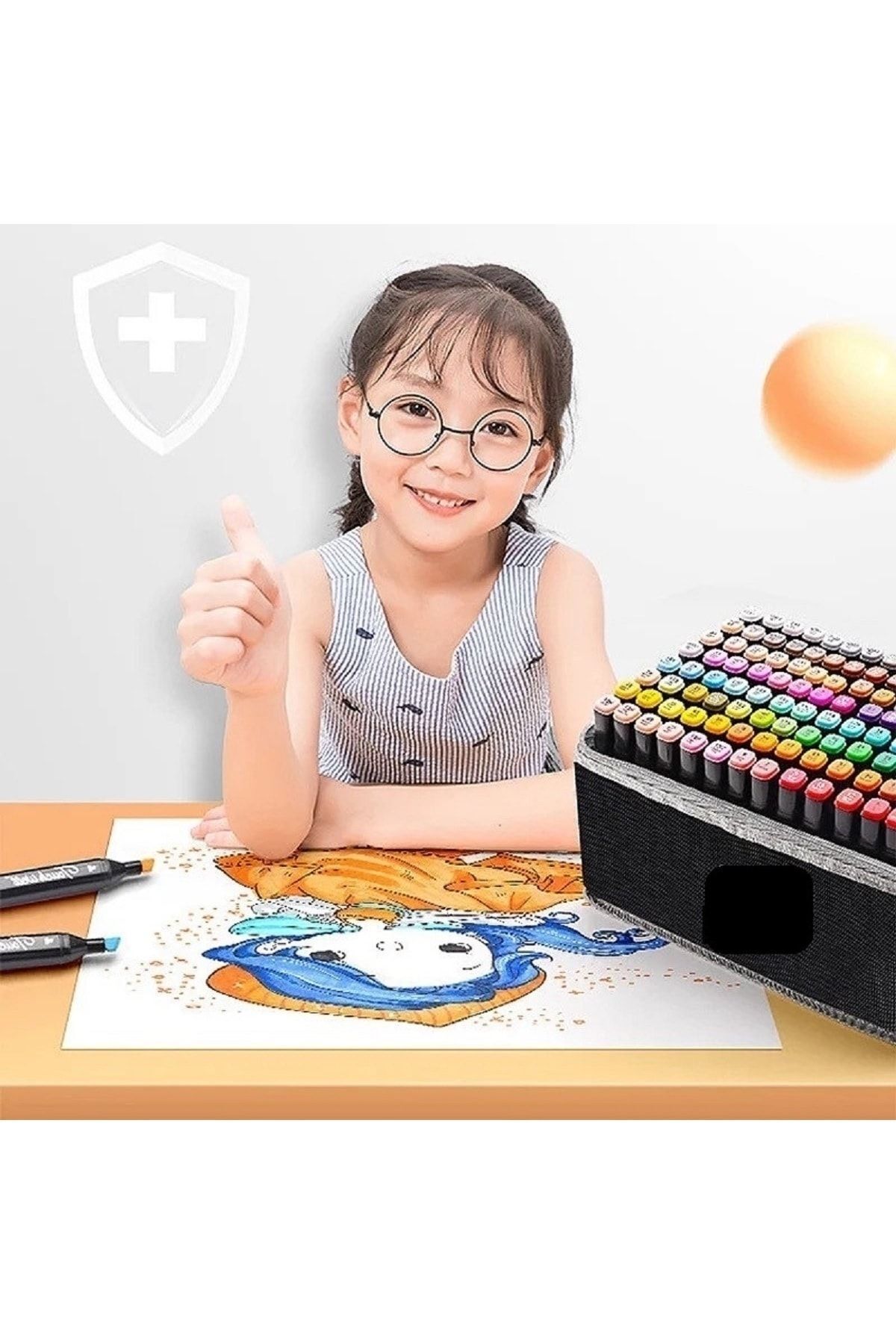Dodocool-Touch Marker Art Double Tip 120 Piece Pen Set Premium Painting Pen with Bag 3
