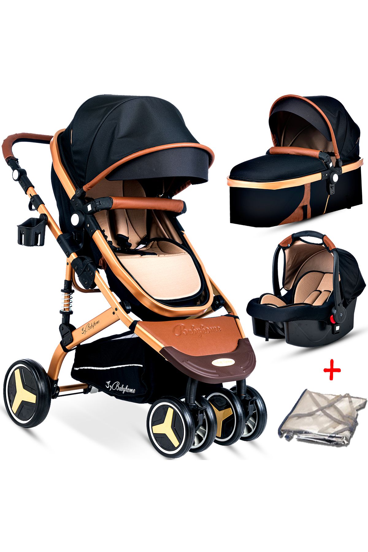 Детская коляска Baby Home Paris с амортизатором Travel Travel System 000007.000052_945