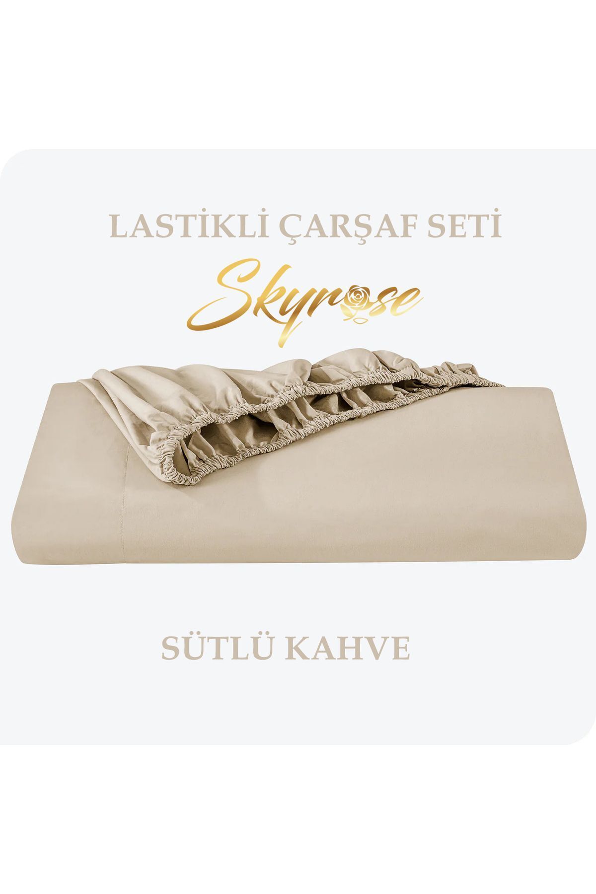 Skyrose-King Size Flat Elastic Sheet Set, Hotel Sheet Set, King Size Elastic Sheet 180x200 30x2 2