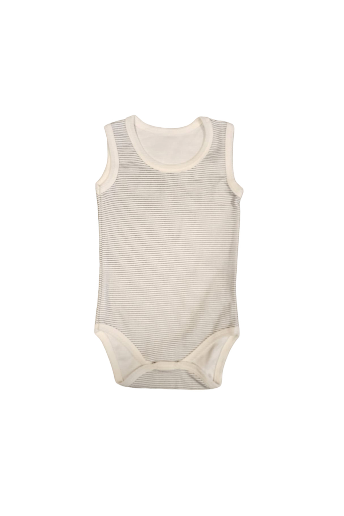 By Cwhr 5li %100 Pamuk Penye Erkek Bebek Alttan Çıtçıtlı Badi Çıtçıtlı Erkek Bebek Atlet Bebek Zıbın fotoğrafı 5 (önizleme)