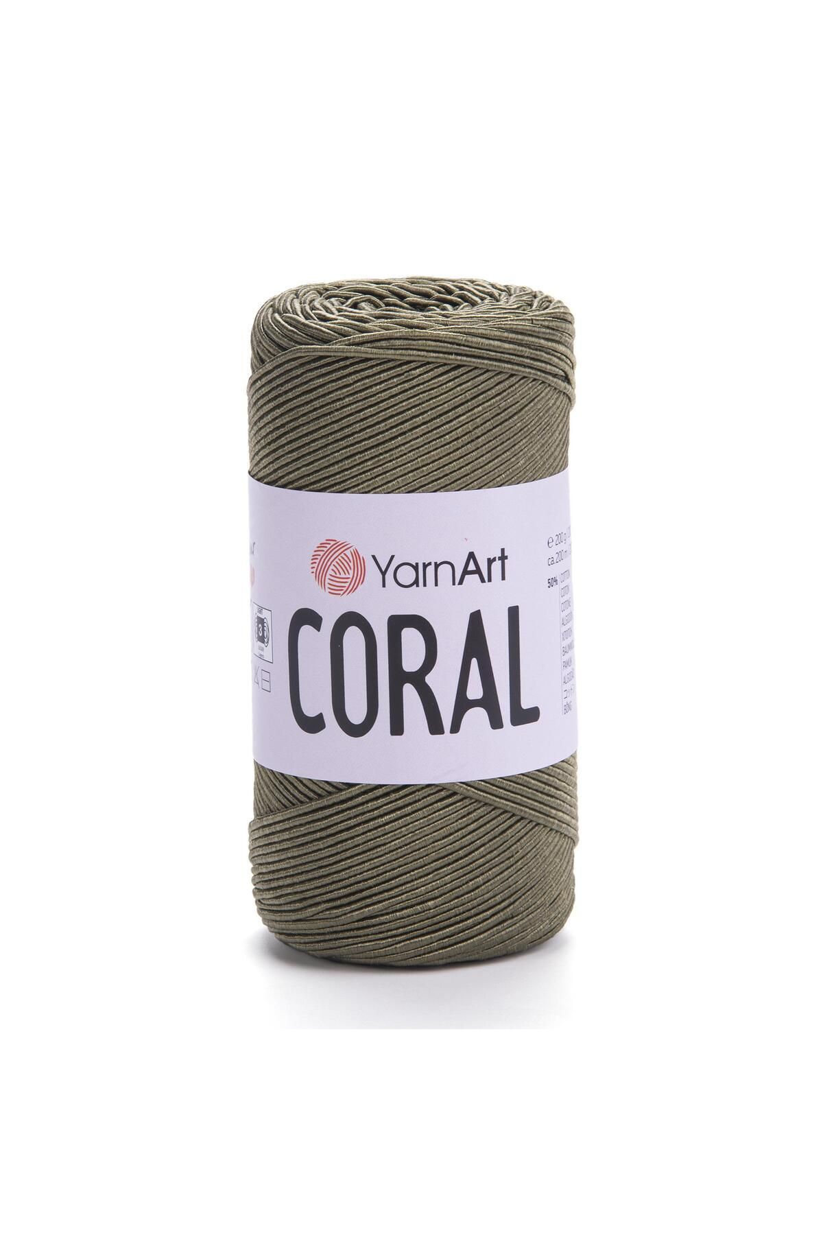 Yarnart Coral - Ață De Tricotat Manual Verde-1920 - One Size