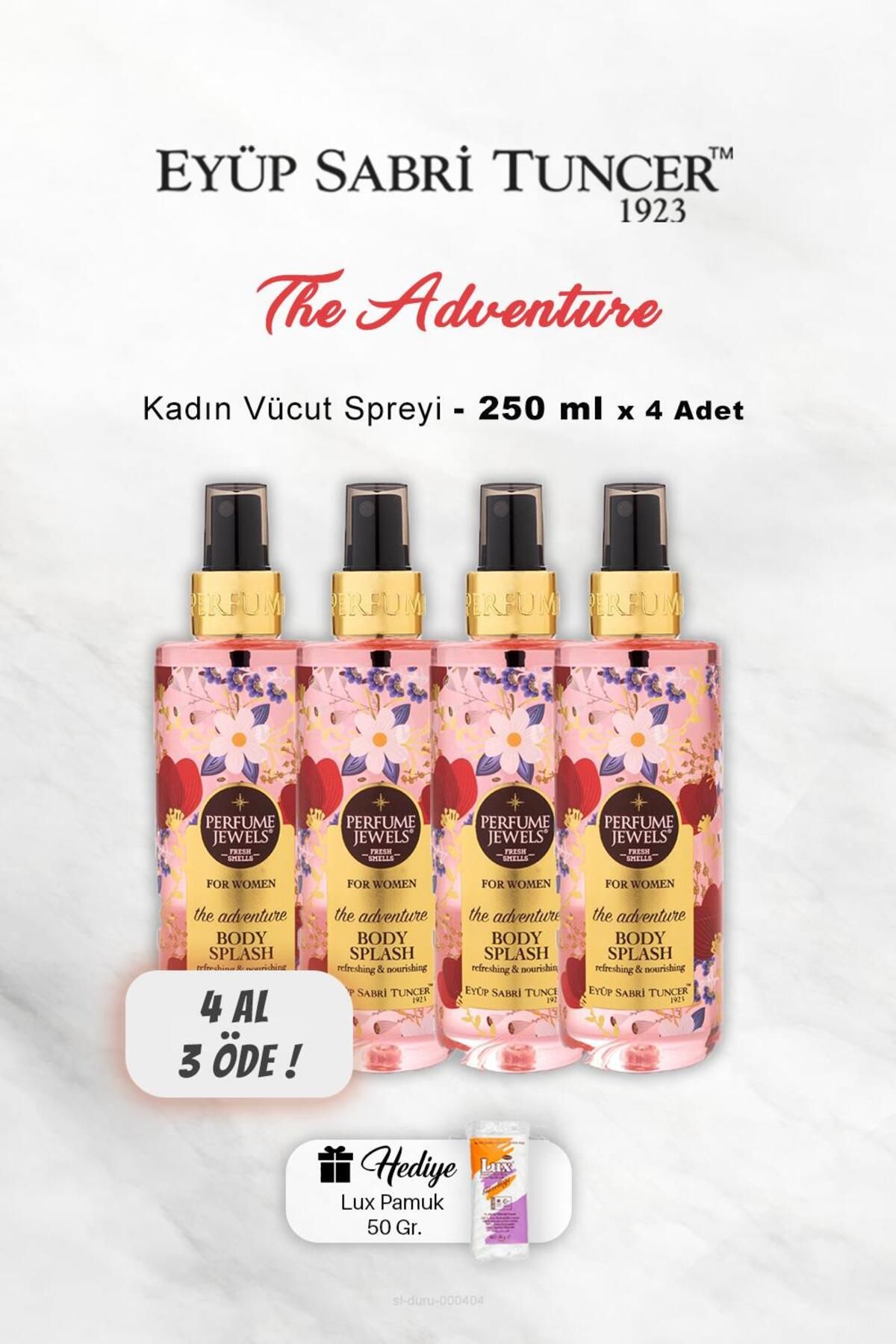 BUY 4 PAY 3 Eyüp Sabri Tuncer Body Spray Adventure 250 میلی لیتری پنبه ای Eyüp Sabri Tuncer