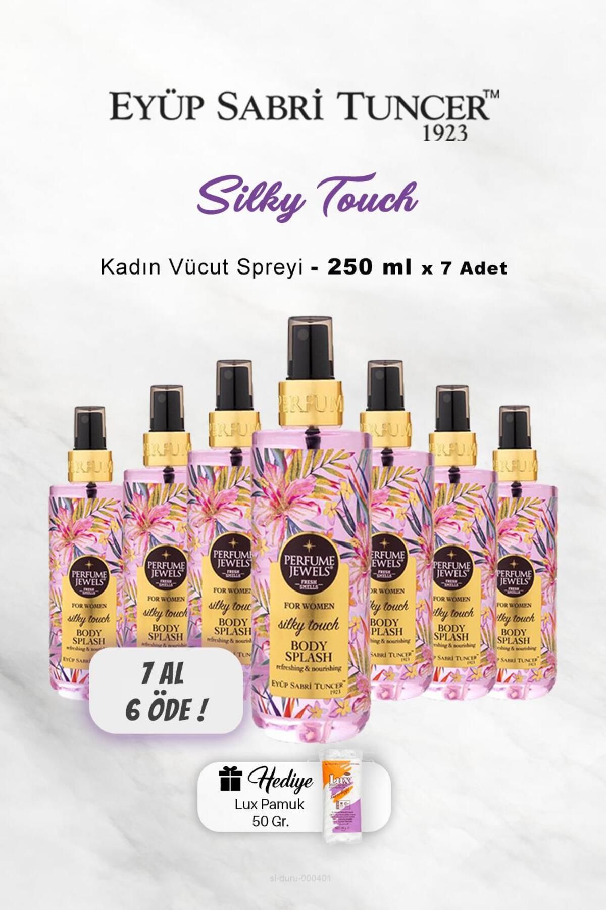 BUY 7 PAY 6 Eyüp Sabri Tuncer Body Spray Silky Touch 250 ml کادوی پنبه ای Eyüp Sabri Tuncer