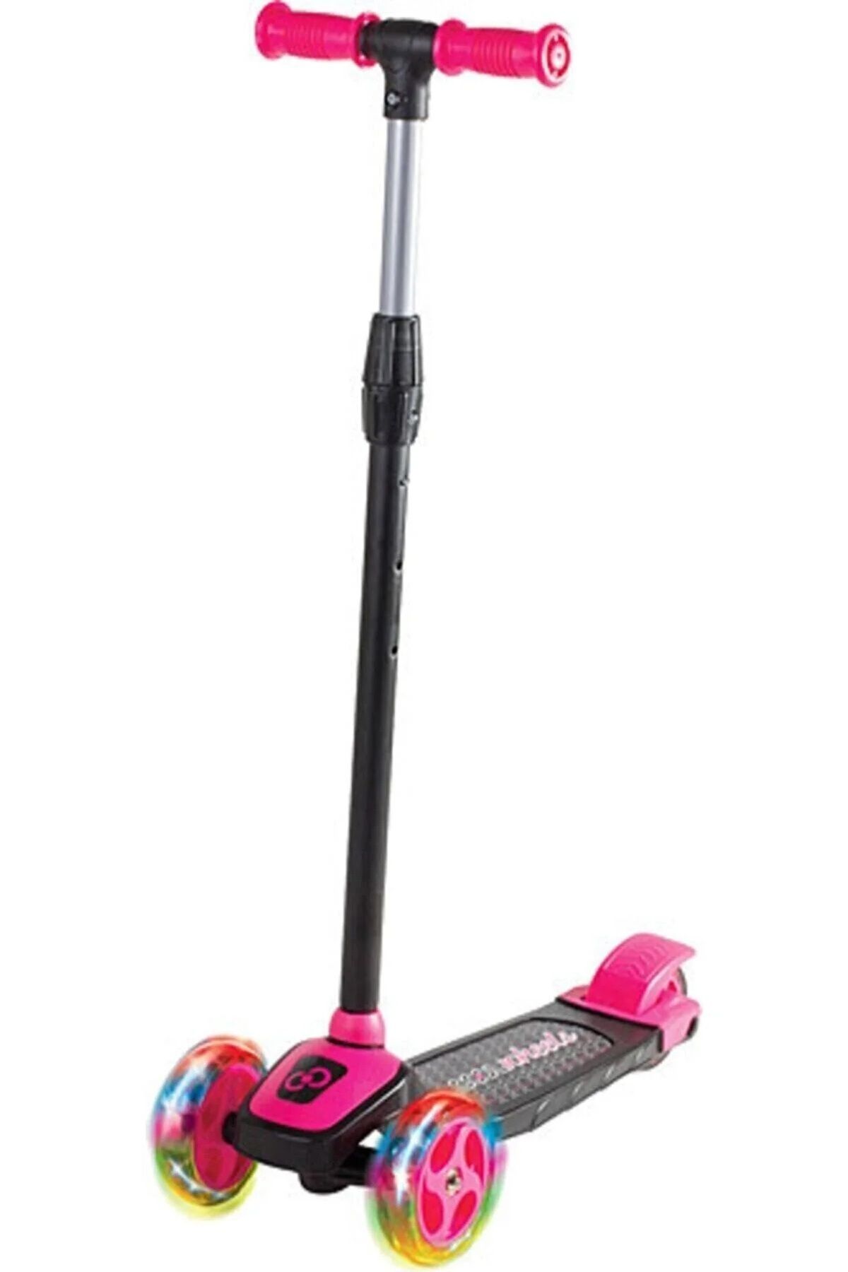 LED IŞIKLI 3 TEKERLEKLİ AYARLANABİLİR ÇOCUK SCOOTER MAXIMUM 30 KG TAŞIMA KAPASİTELİ