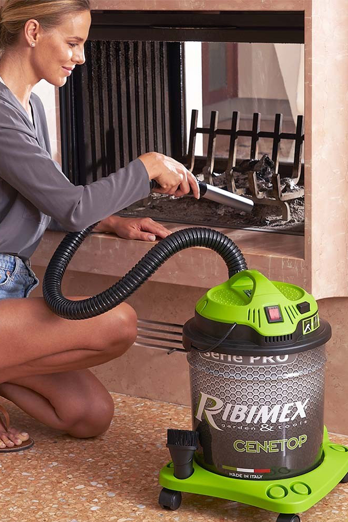 CENETOP Elektrikli Şömine ve Soba Çok Amaçlı Kül Süpürgesi  18 LT ITALY 2