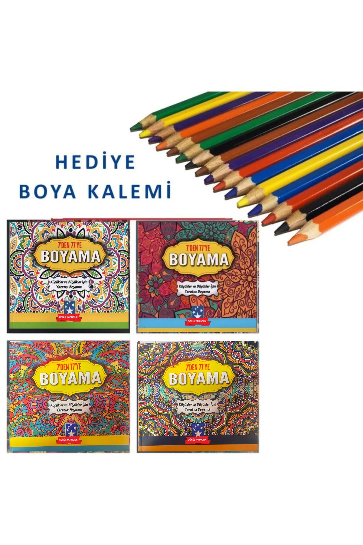 Набор раскрасок General Brands Gönül Mandala, 4 цветные сухие краски easyso567