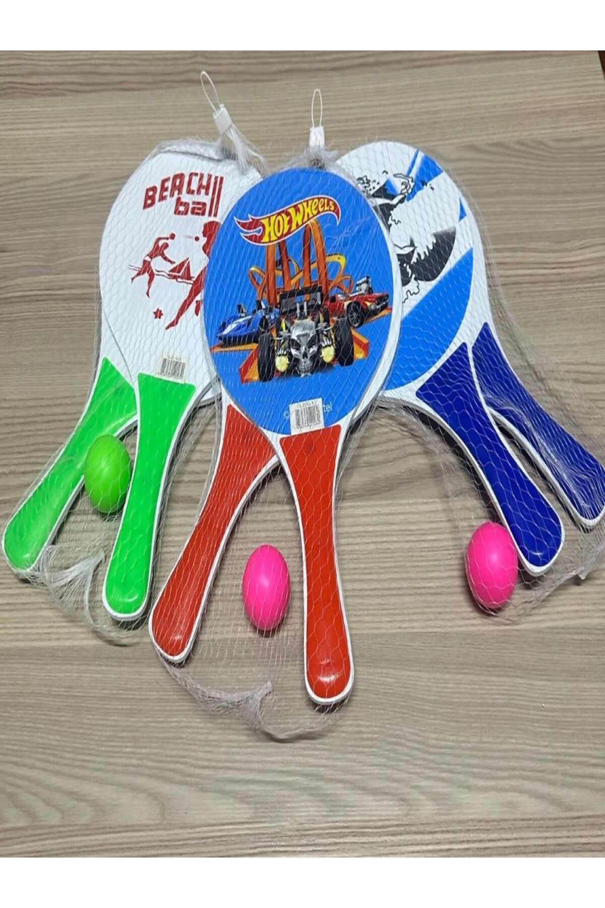 CARNIVAL LAND-Quality Ball Net Tennis Racket Set for Beach and Pool - 2 Rackets + 1 Ball 8