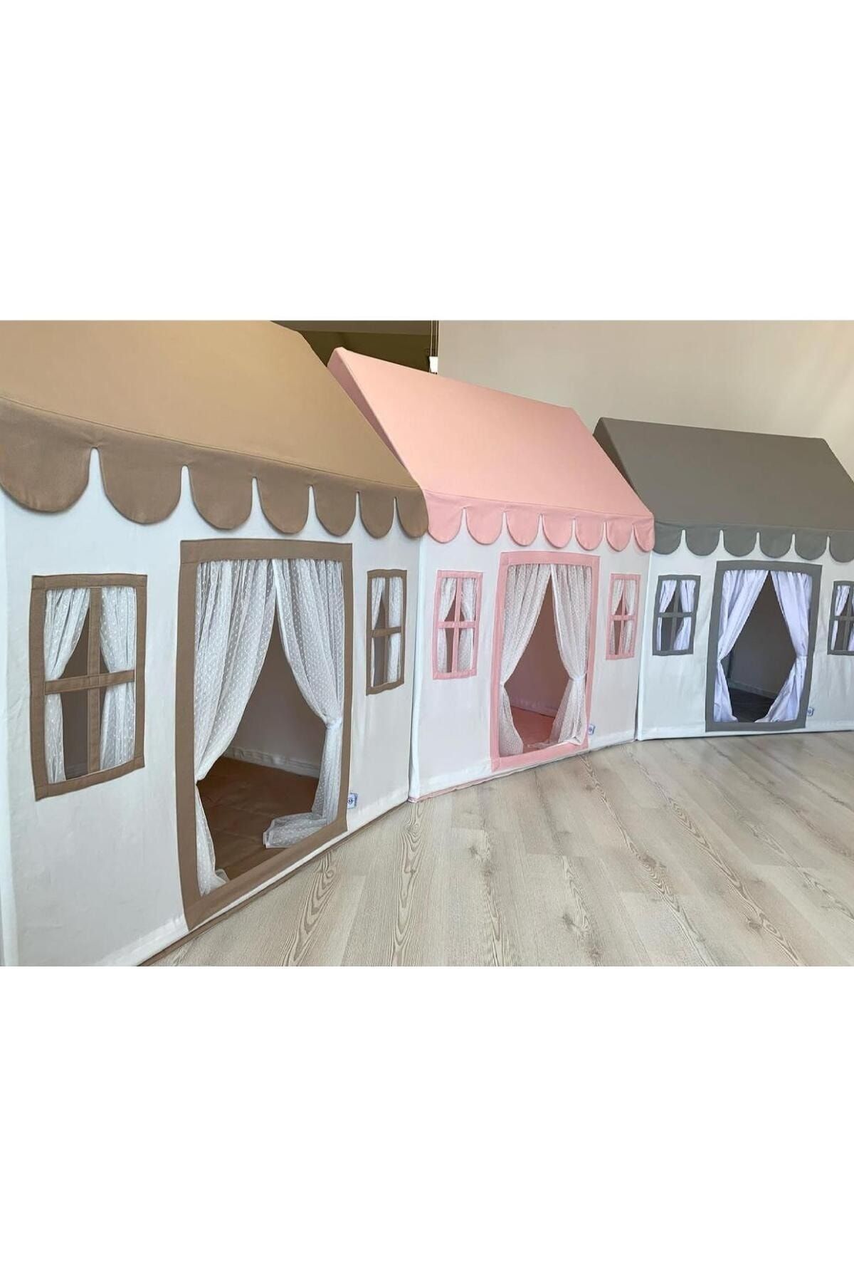 PAMUKA Ilk Evim Kahve Çatılı Oyun Evi fotoğrafı 3 (önizleme)