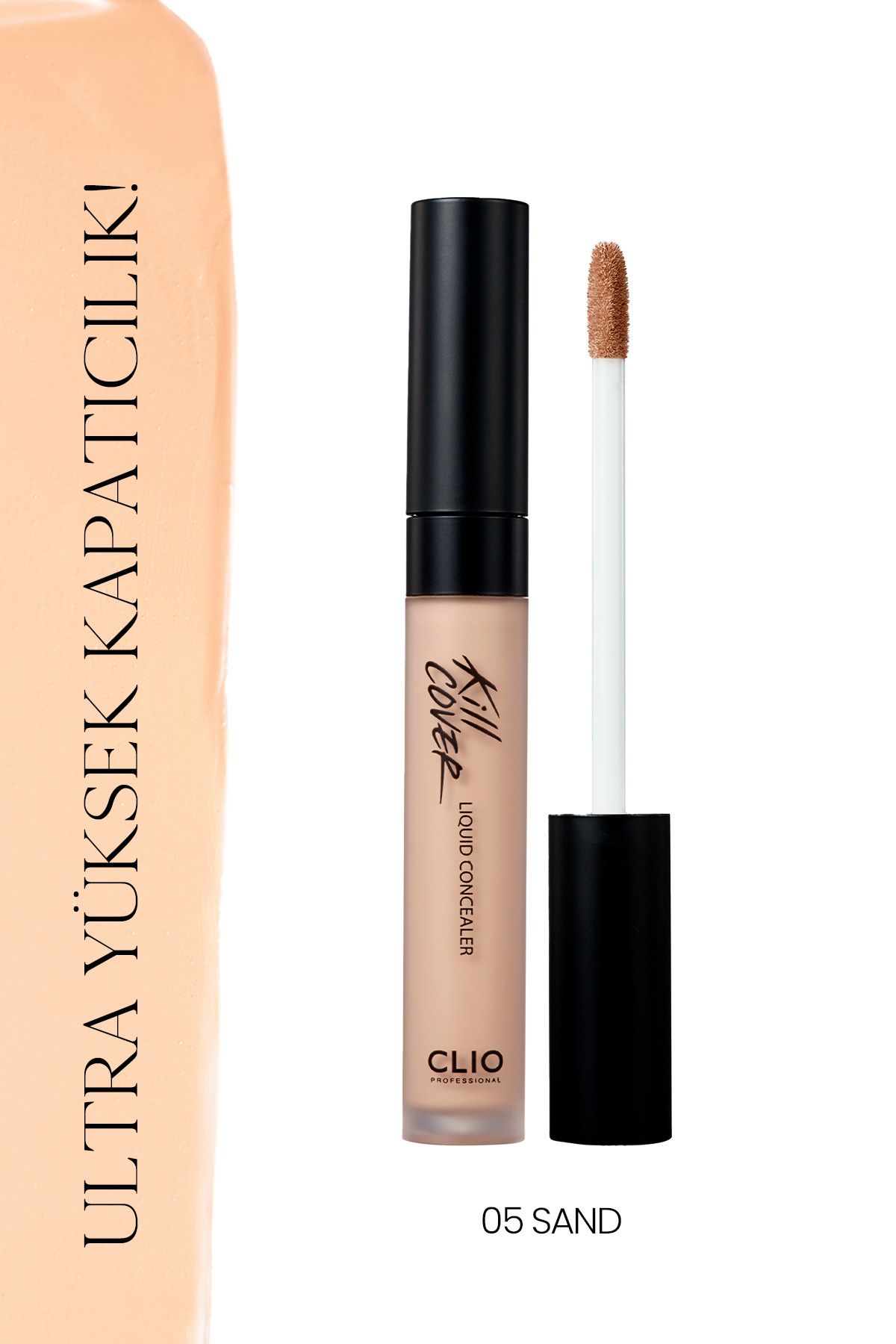 CLIO Стойкий консилер с гладкой текстурой Kill Cover Liquid Concealer (05 SAND) 6776