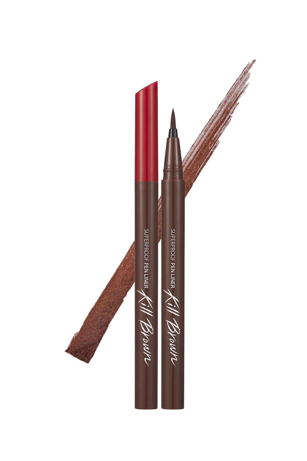 CLIO Sponge Tip, Водостойкая подводка-карандаш для глаз Clio Superproof Pen Liner Kill Brown (04 Maroon Brown) 6824