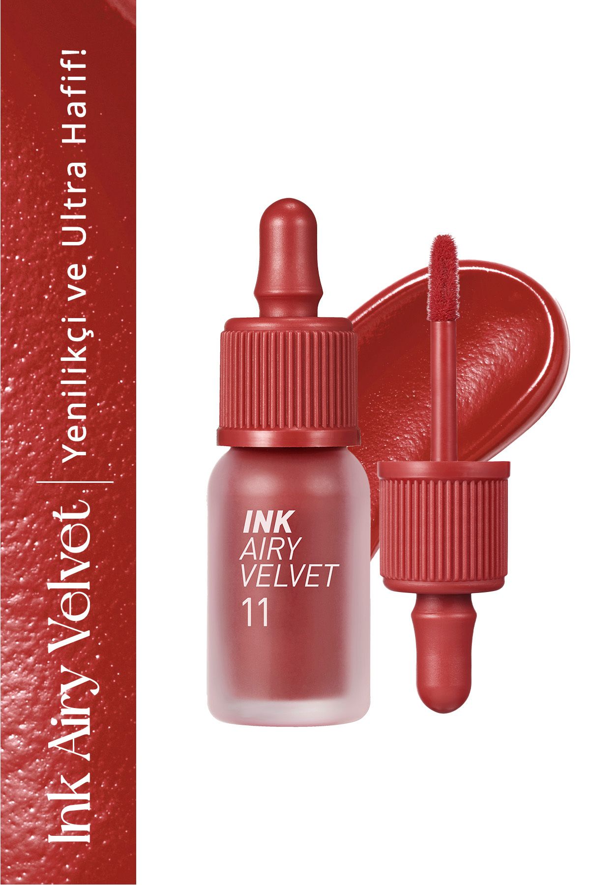 PERIPERA Стойкая и легкая формула, оттенок Velvet Finish Peripera Ink Airy Velvet (11 Full Red Brick) 6357