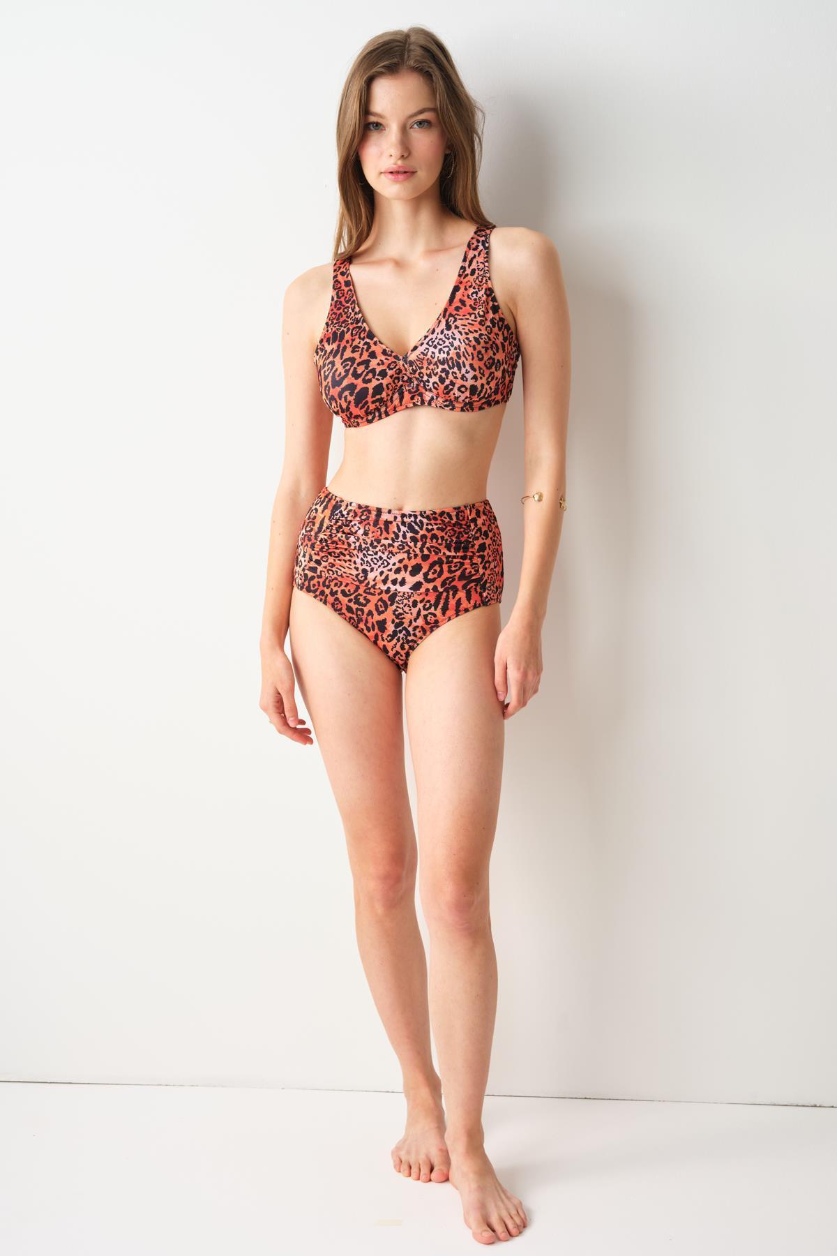 Pierre Cardin Bardot Yüksek Bel Bikini Tek Alt Wıld 239205-D