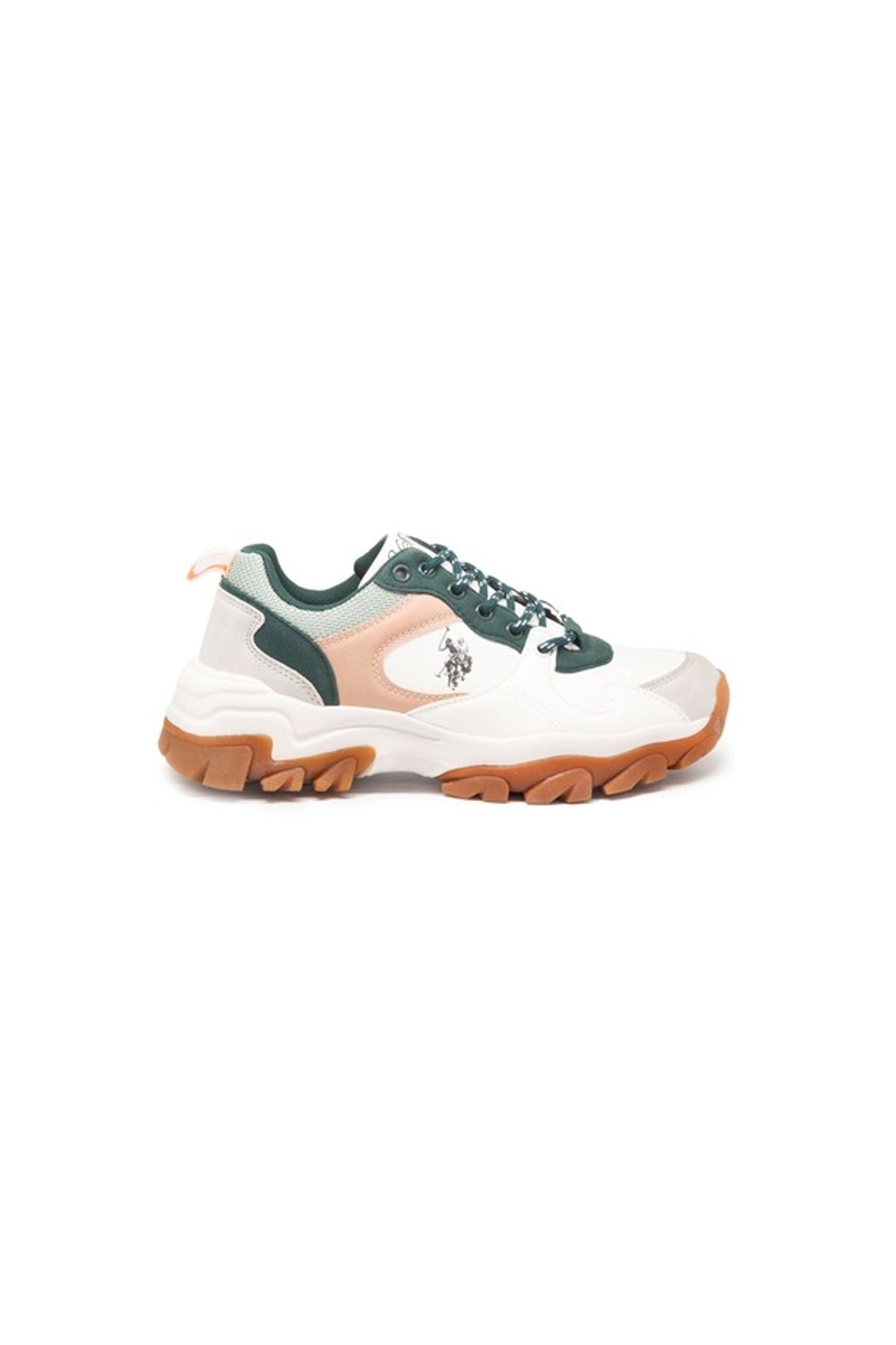 101532672 Tracky 4Fx U.S Polo Assn. کفش اسپرت زنانه A101532672 سفید/سبز U.S. Polo Assn.