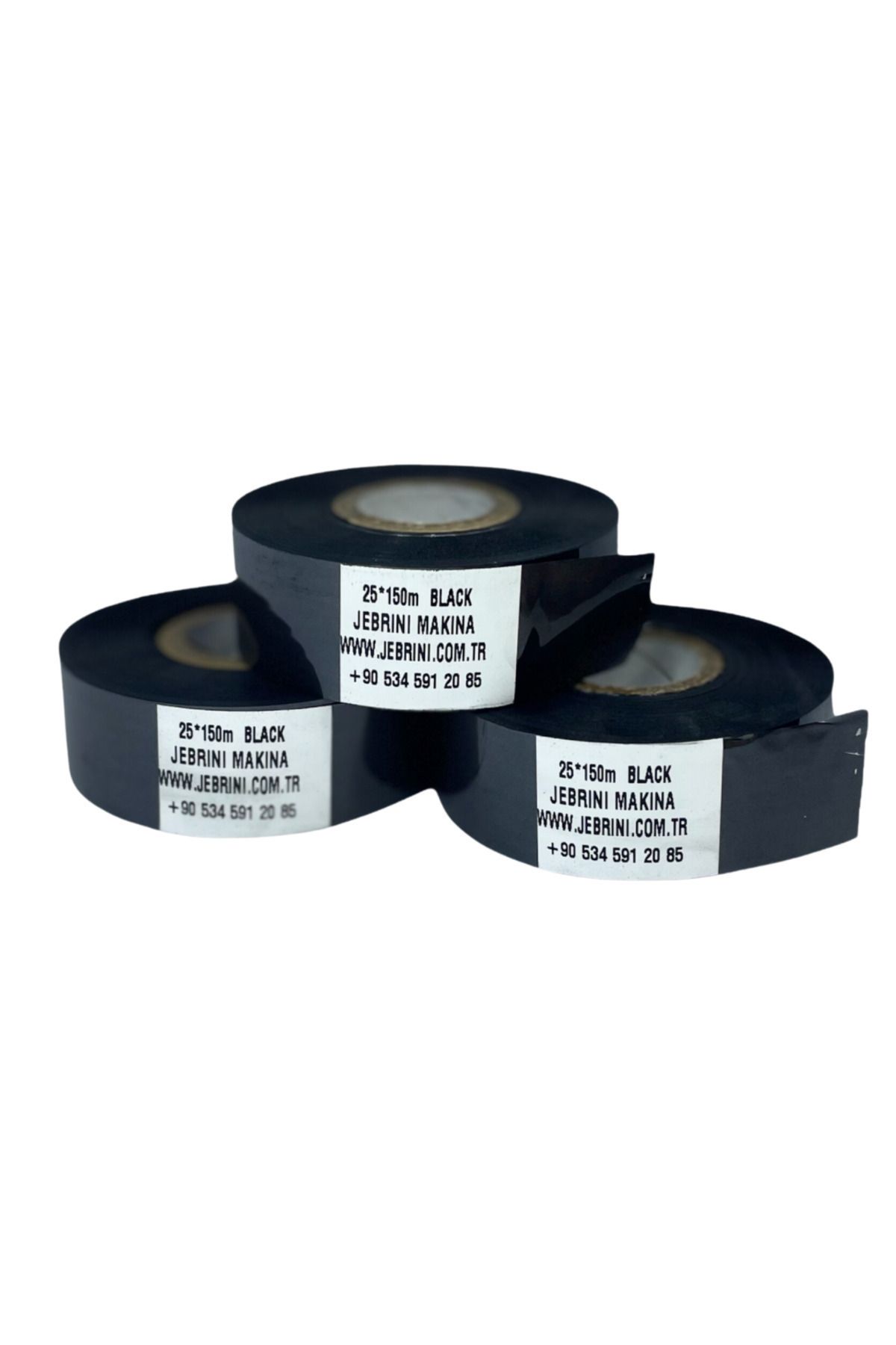 jebrini makina Sıcak Baskı Tarih Kodlama Mürekkebi/Şeridi Tarih Kodlama Ribonu Sıcak Baskı Folyosu 25mm 150cmX3ADET
