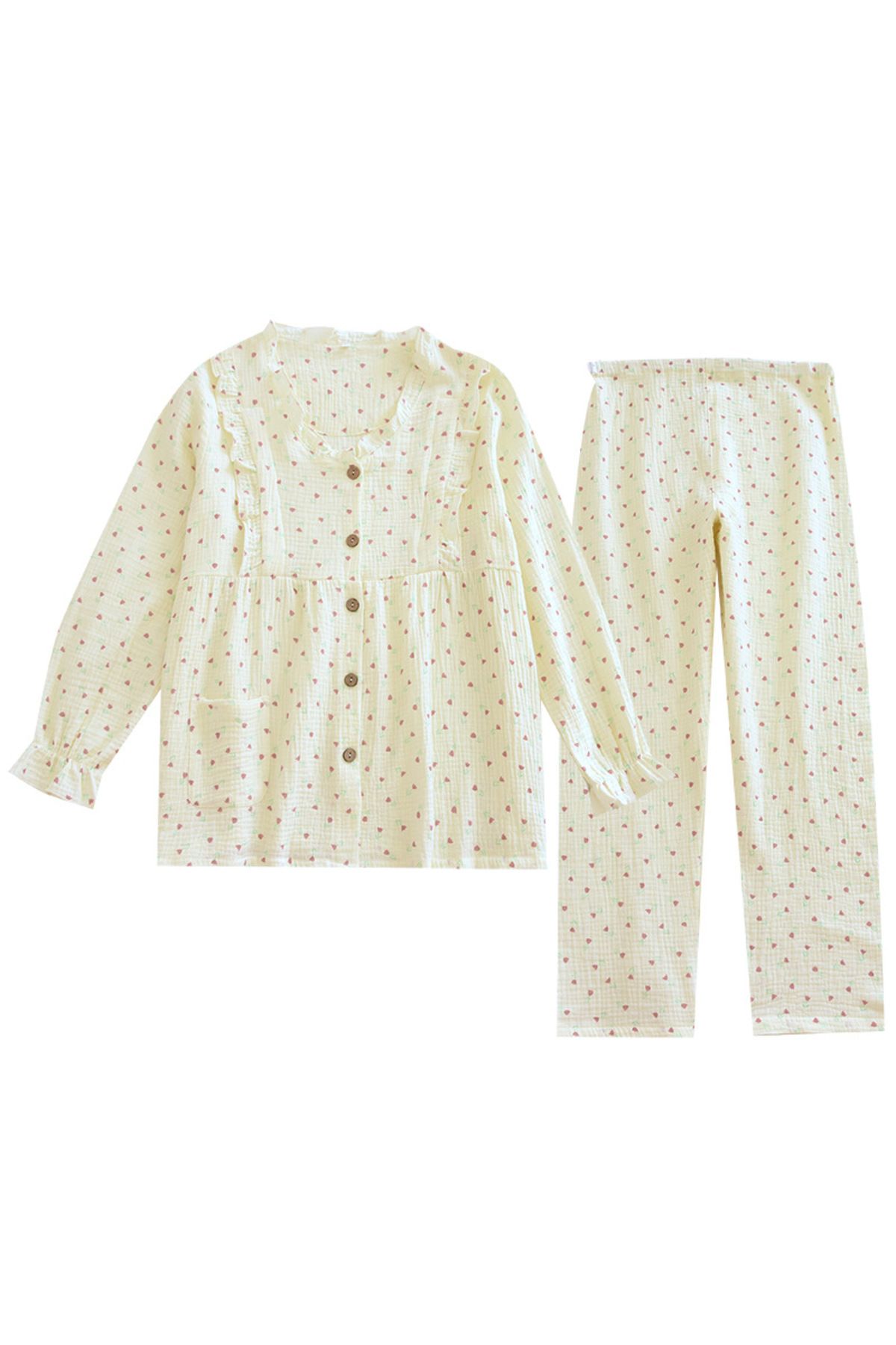 Global-Organic Cotton Muslin Fabric Pajama Set 4