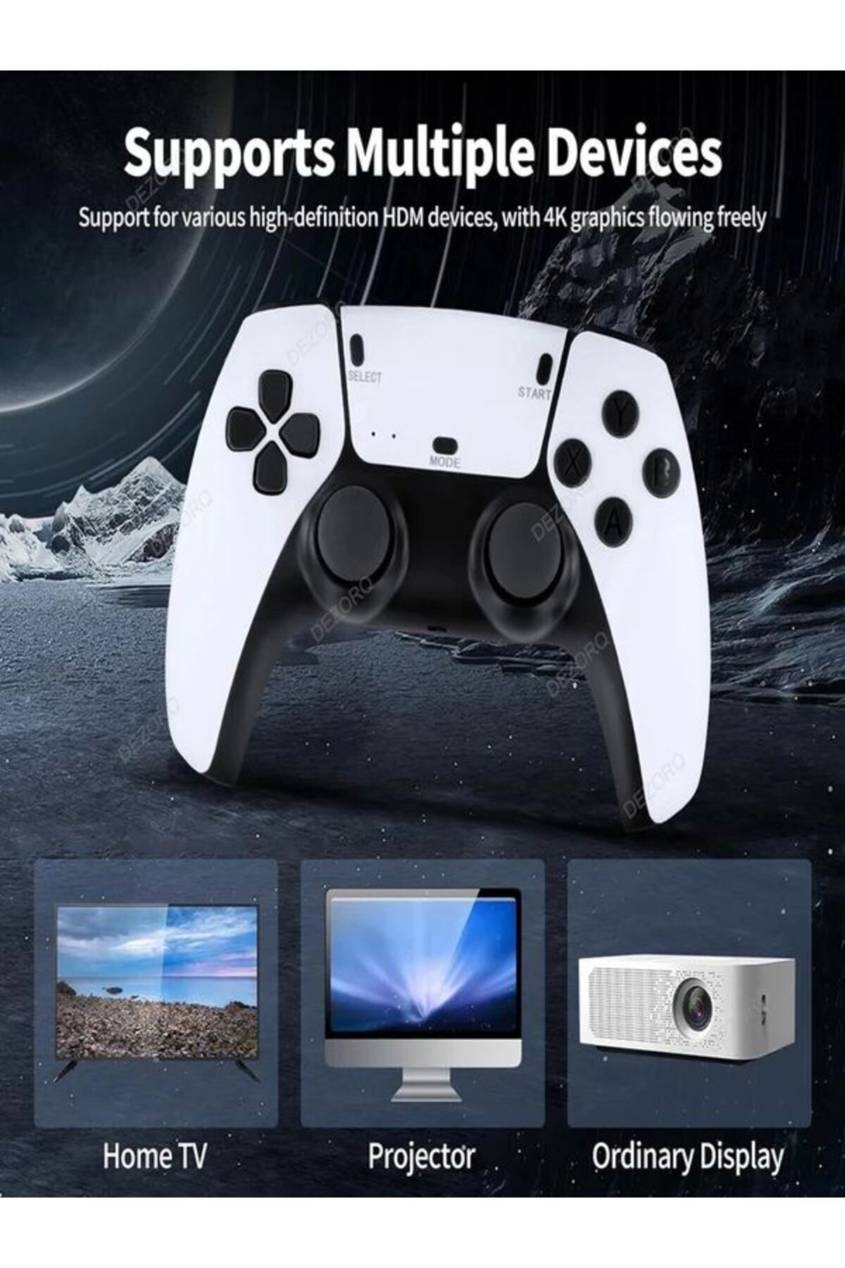 2.4ghz 4k Retro Video Nostalji Oyunu Konsol 64g 20000 Oyunlar Kablosuz Gamepad 6