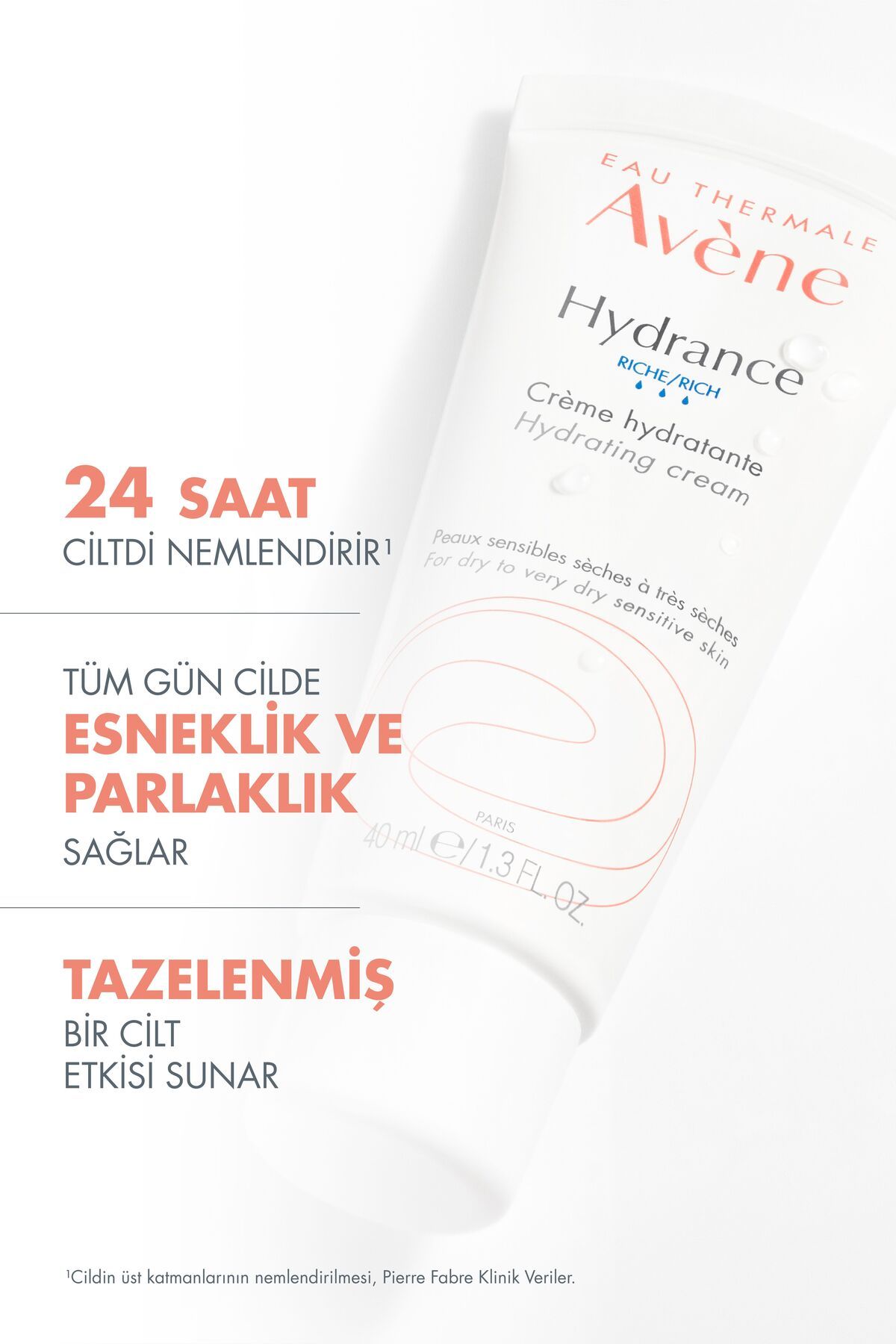کرم مرطوب کننده Hydrance RICH برای پوست های خشک و حساس خشک و خیلی خشک 40 میلی لیتر Avene