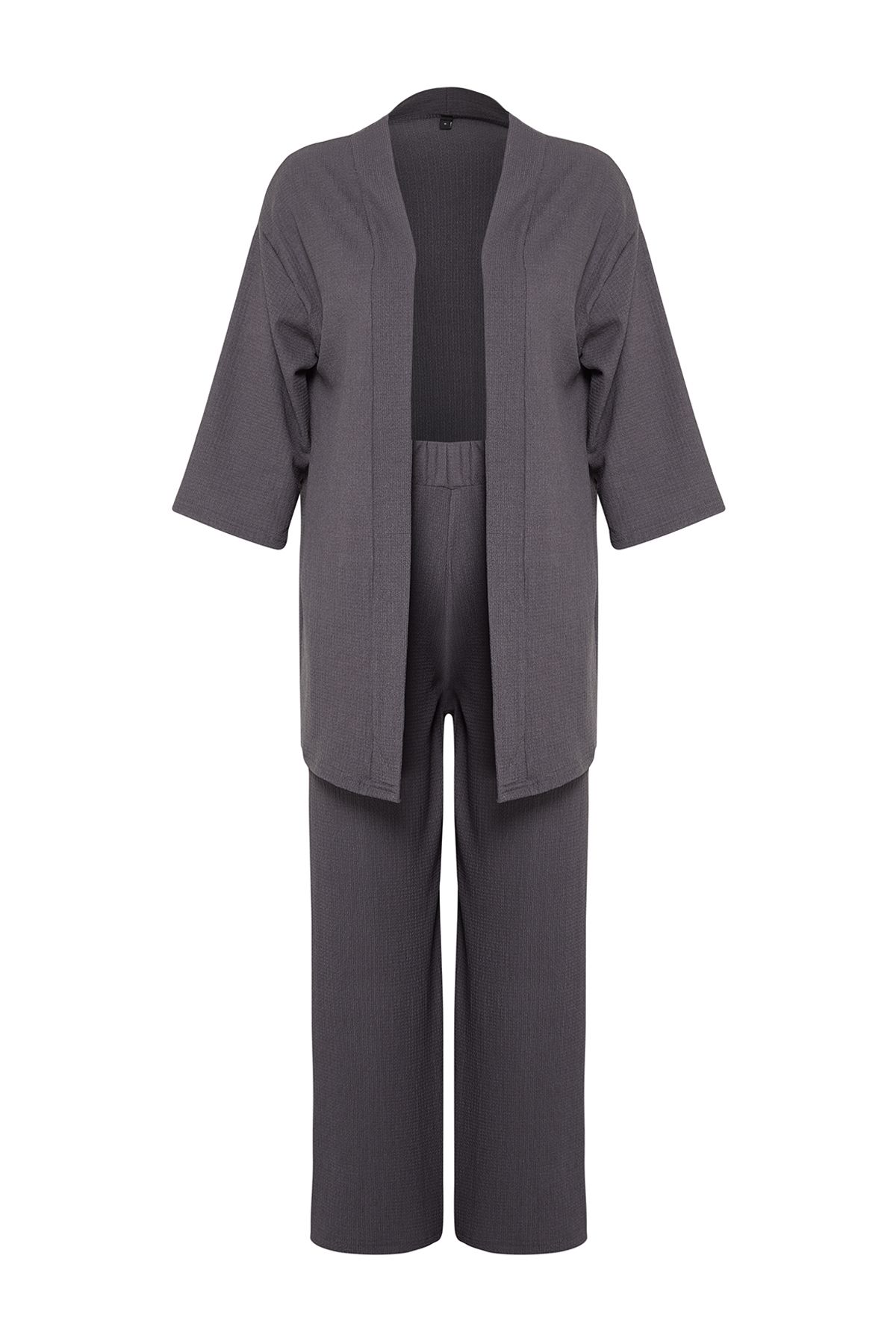 Trendyol Collection-Set aus rauchigem Strick-Kimona und Hose in entspannter Passform - TWOSS24AU00091 7