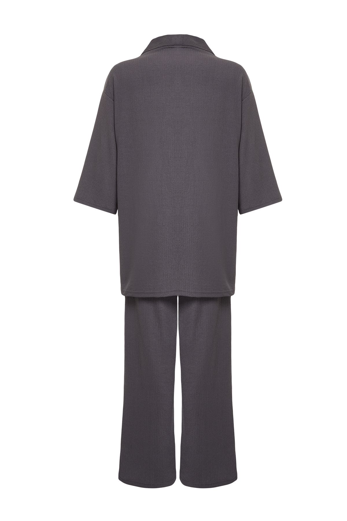 Trendyol Collection-Set aus rauchigem Strick-Kimona und Hose in entspannter Passform - TWOSS24AU00091 8