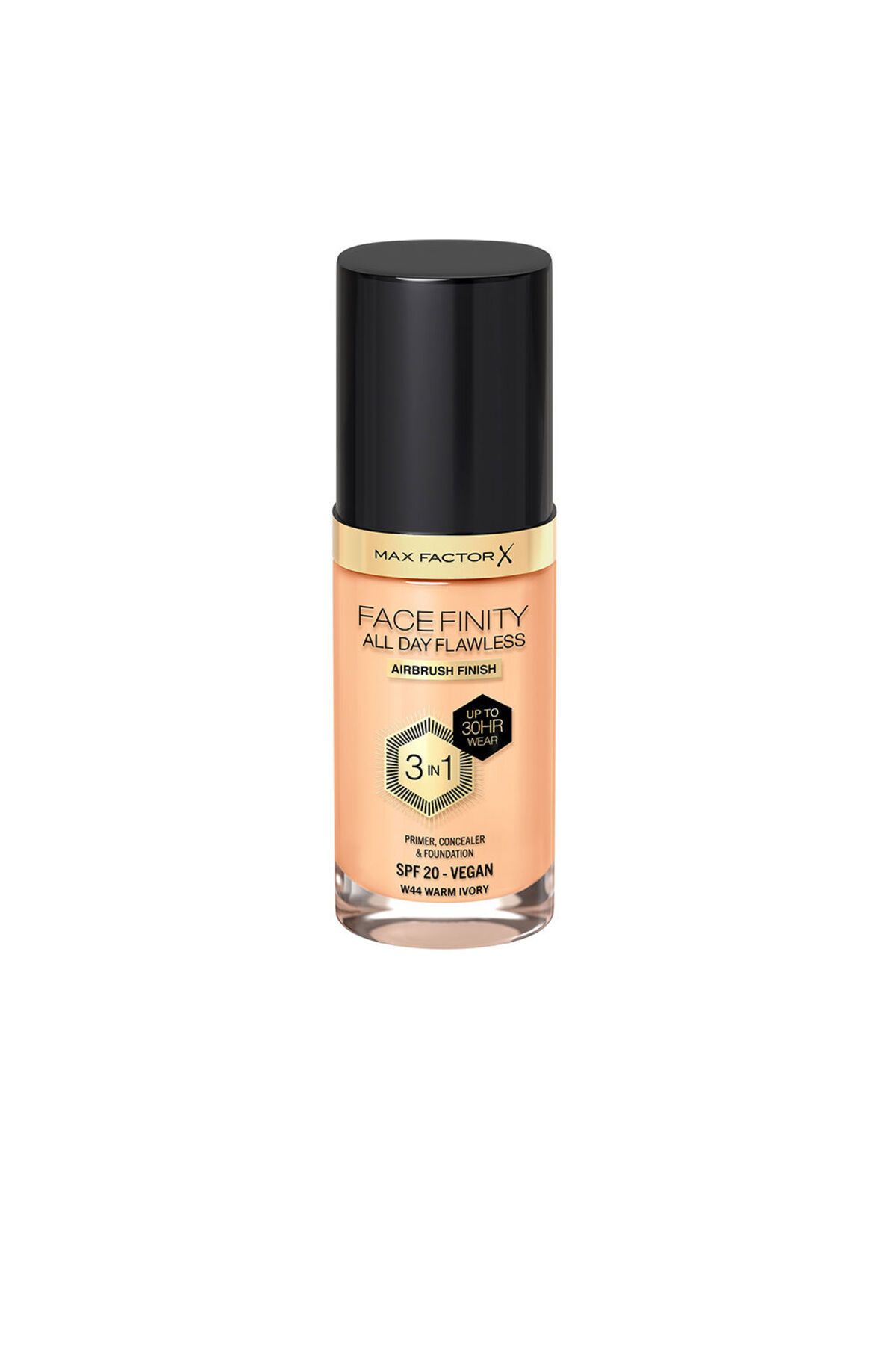 Max Factor-Facefinity 3in1 Primer, Concealer &amp Foundation #44-warm Ivory Max Factor 30 ml 1