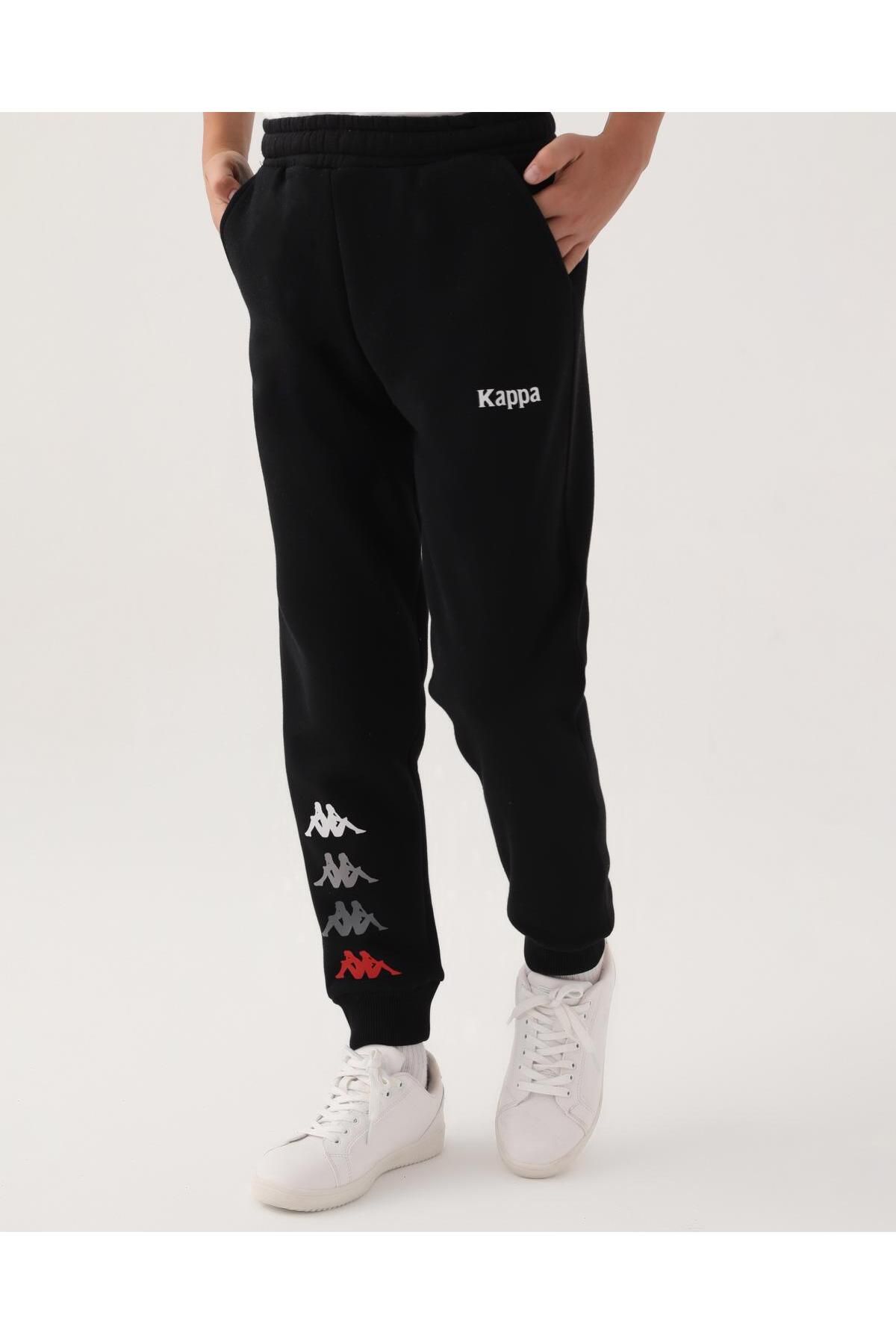 Black kappa joggers outlet