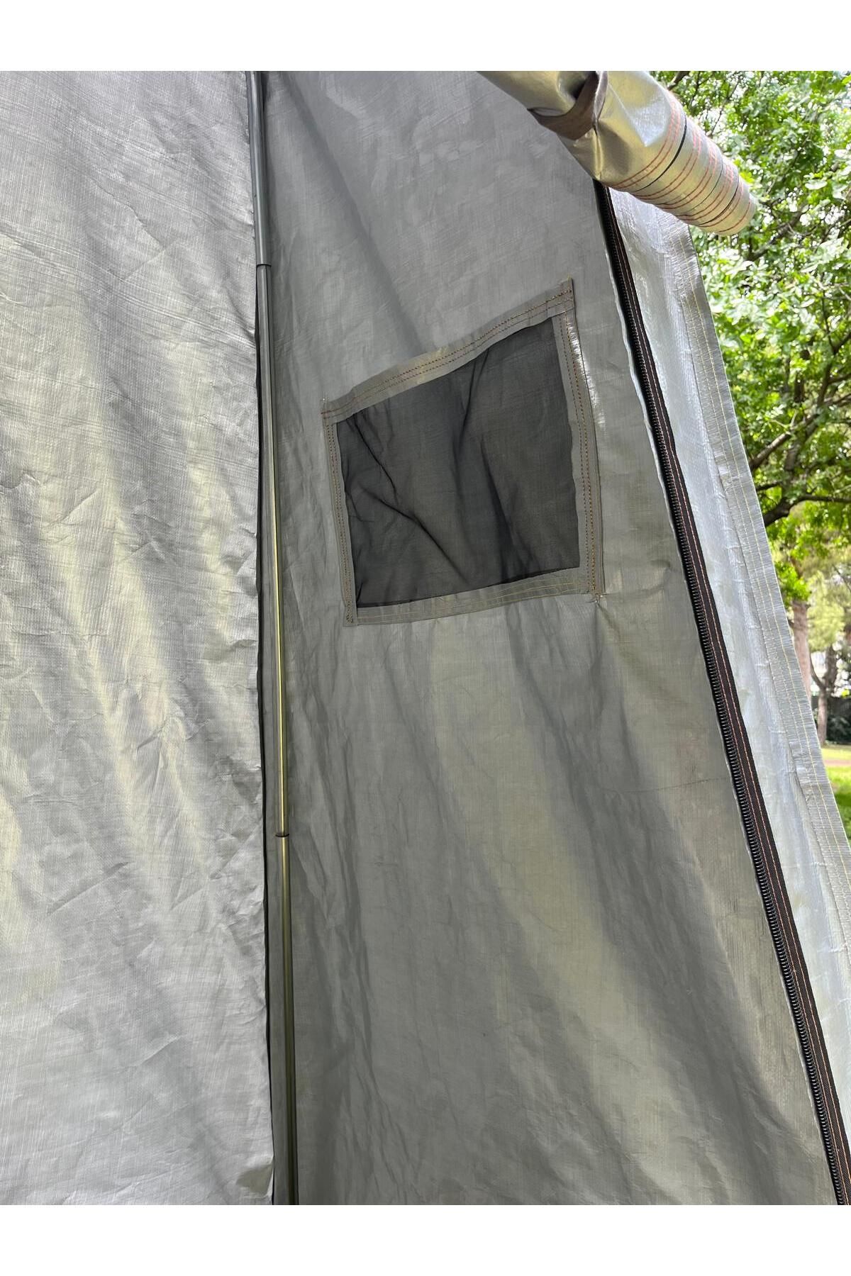 Kamp Için Duş, Wc, Soyunma Çadırı Gri - 3