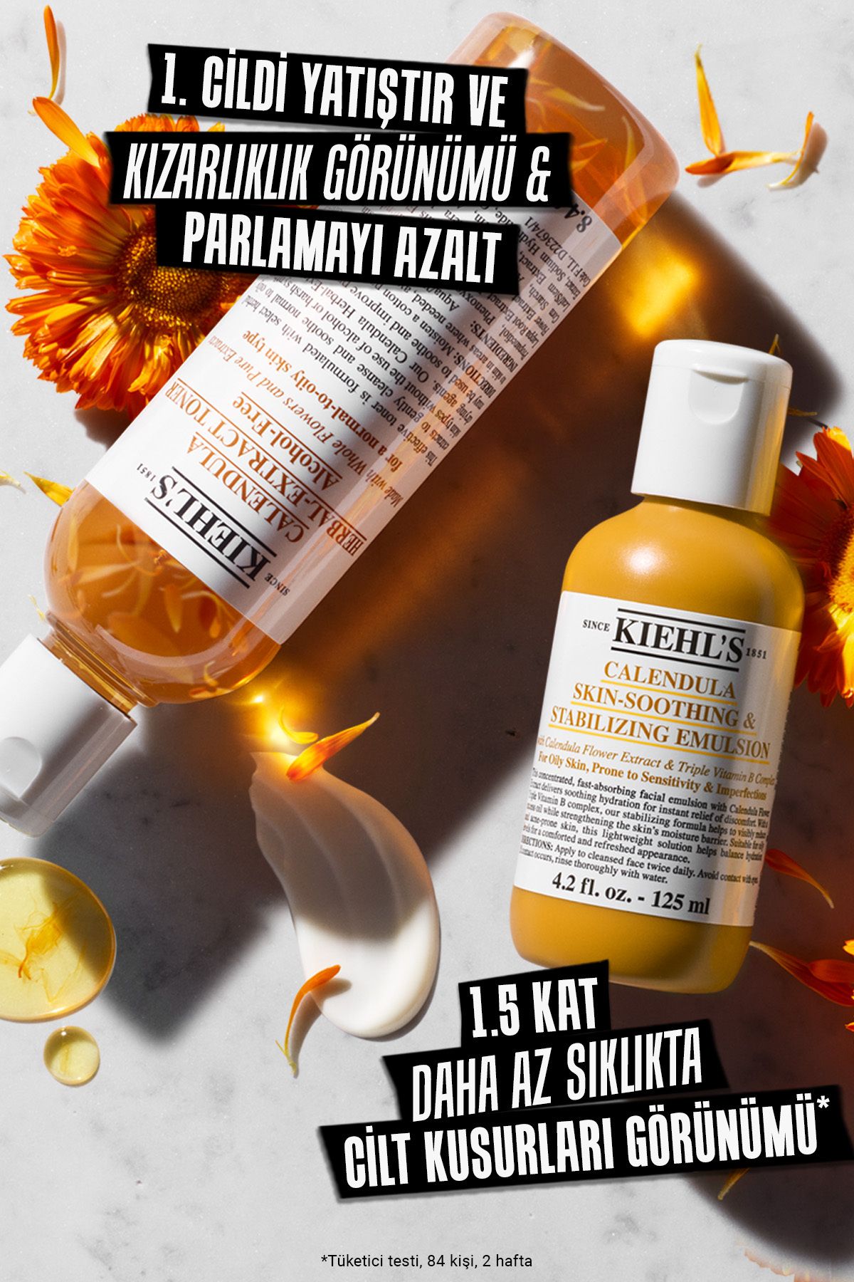 لوسیون تسکین دهنده صورت عصاره گل همیشه بهار 125 میلی لیتر Kiehl's
