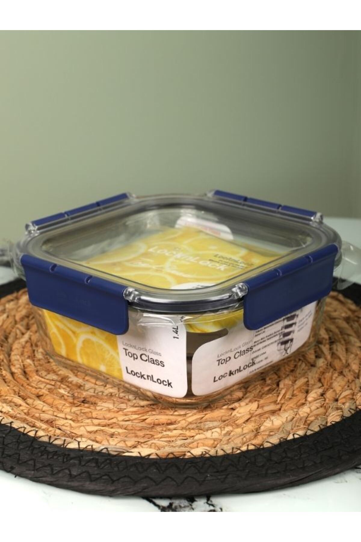 Viyalente-Lock & Lock Airtight Glass Storage Container 1.4 LT| 400°C Safe as Heat 1