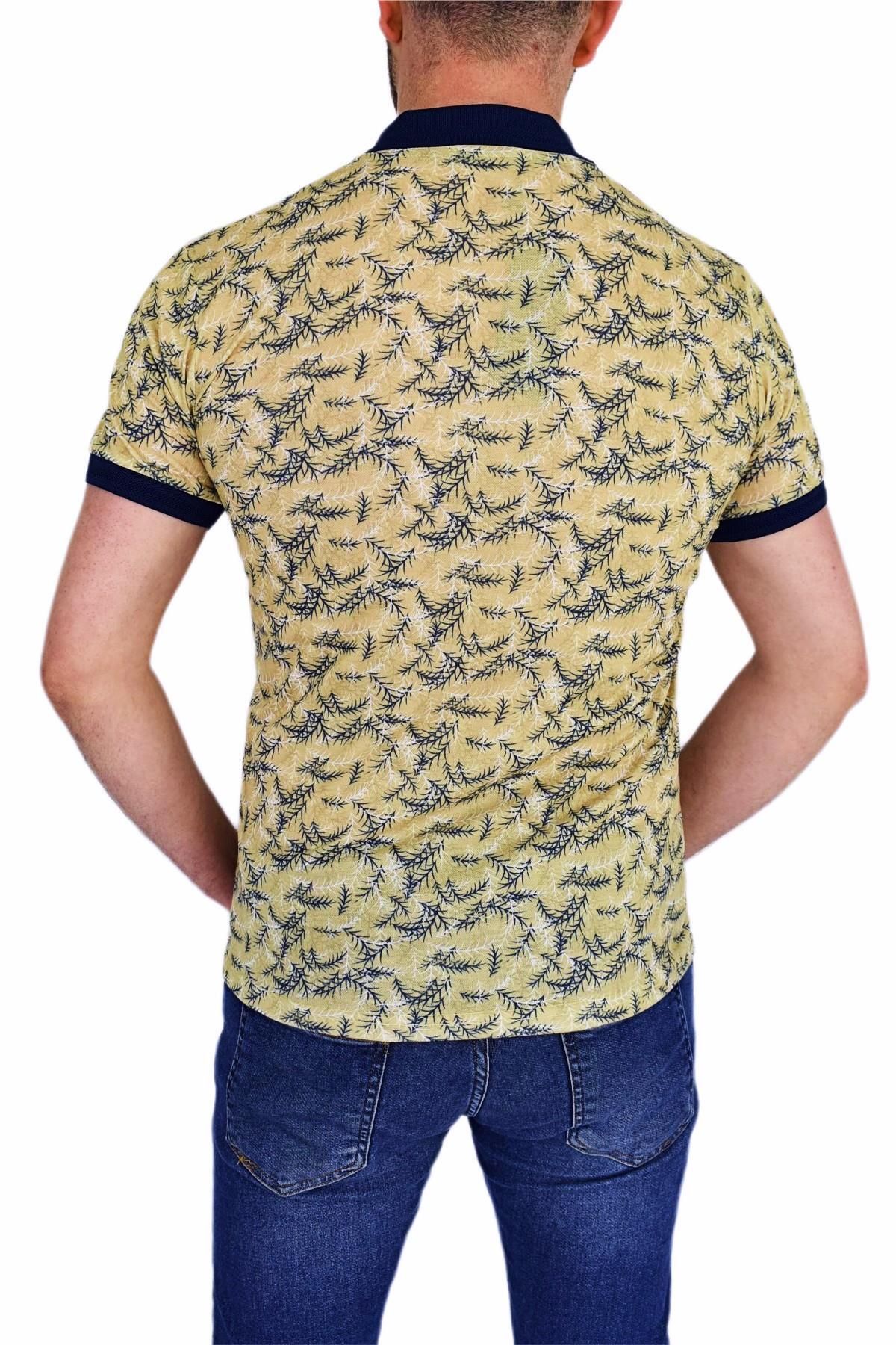 BIGAZZI-Tricou pentru bărbați cu imprimeu Pique Lyc 3228 4