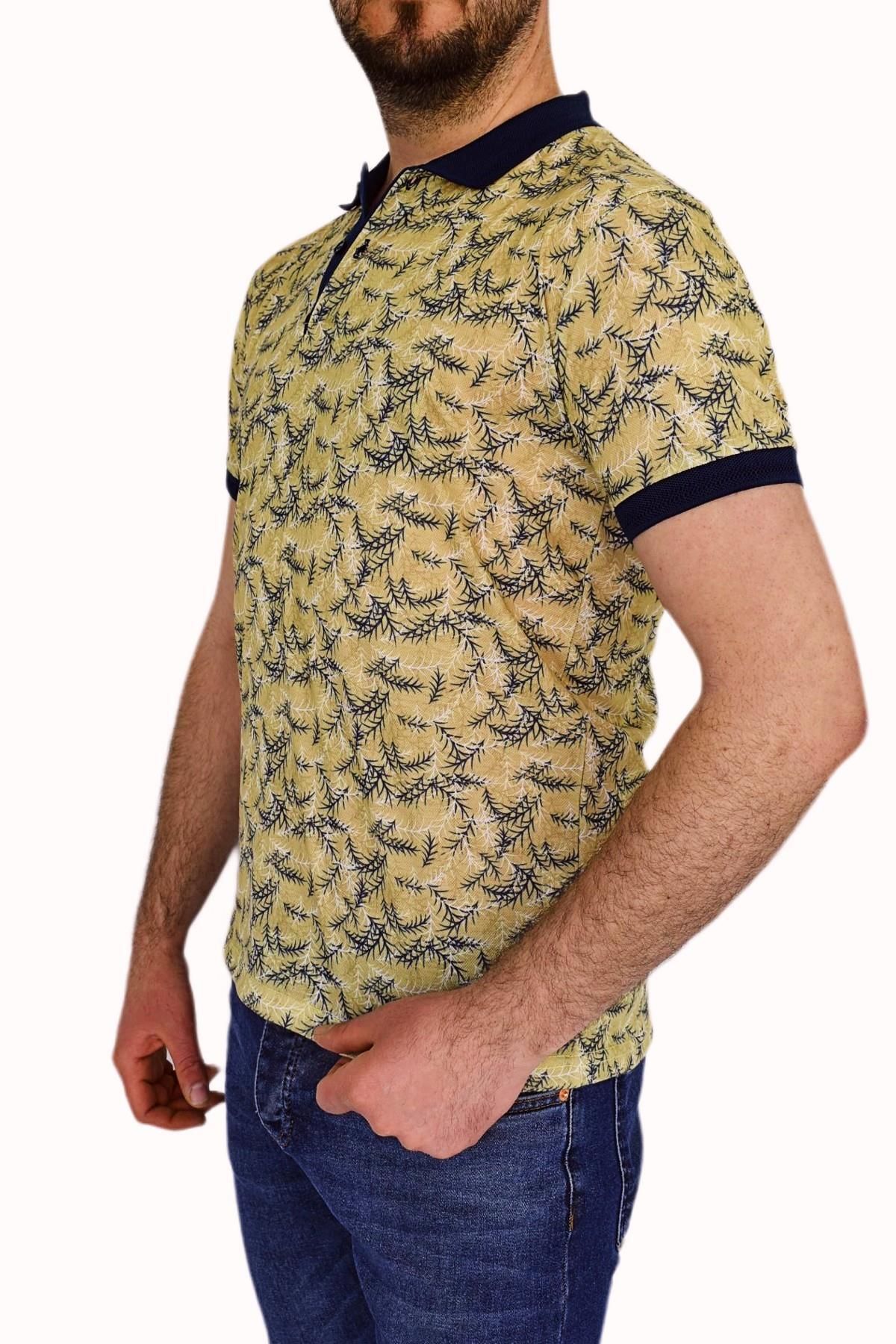 BIGAZZI-Tricou pentru bărbați cu imprimeu Pique Lyc 3228 3