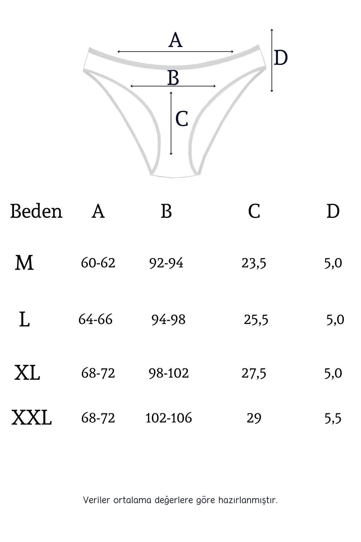 Newlilla-1001 Damen 5-teiliges Daily Slip Höschen V18 6
