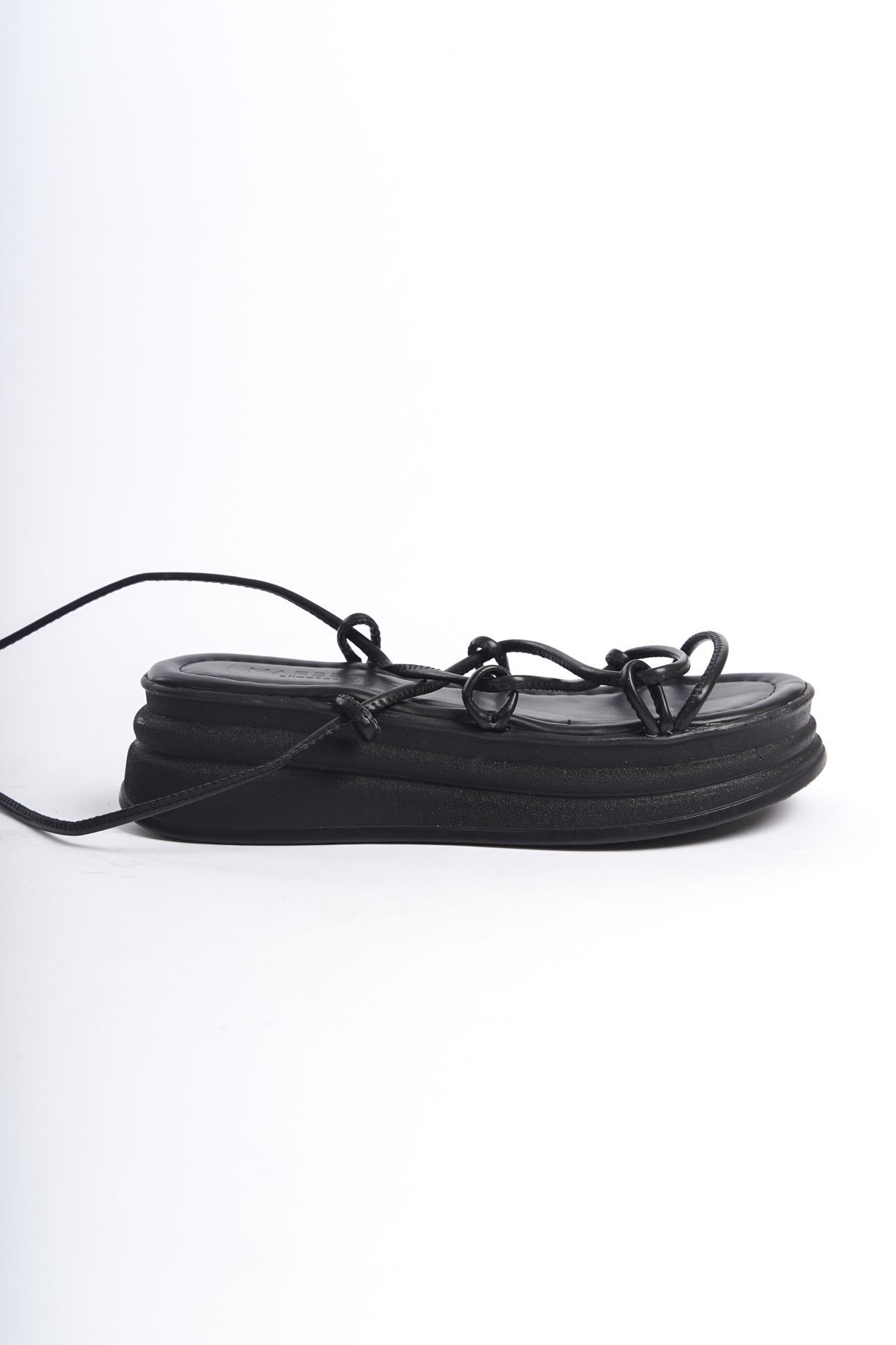 صندل زنانه مشکی MARSEDO | 350112 اورجینال - تصویر 4