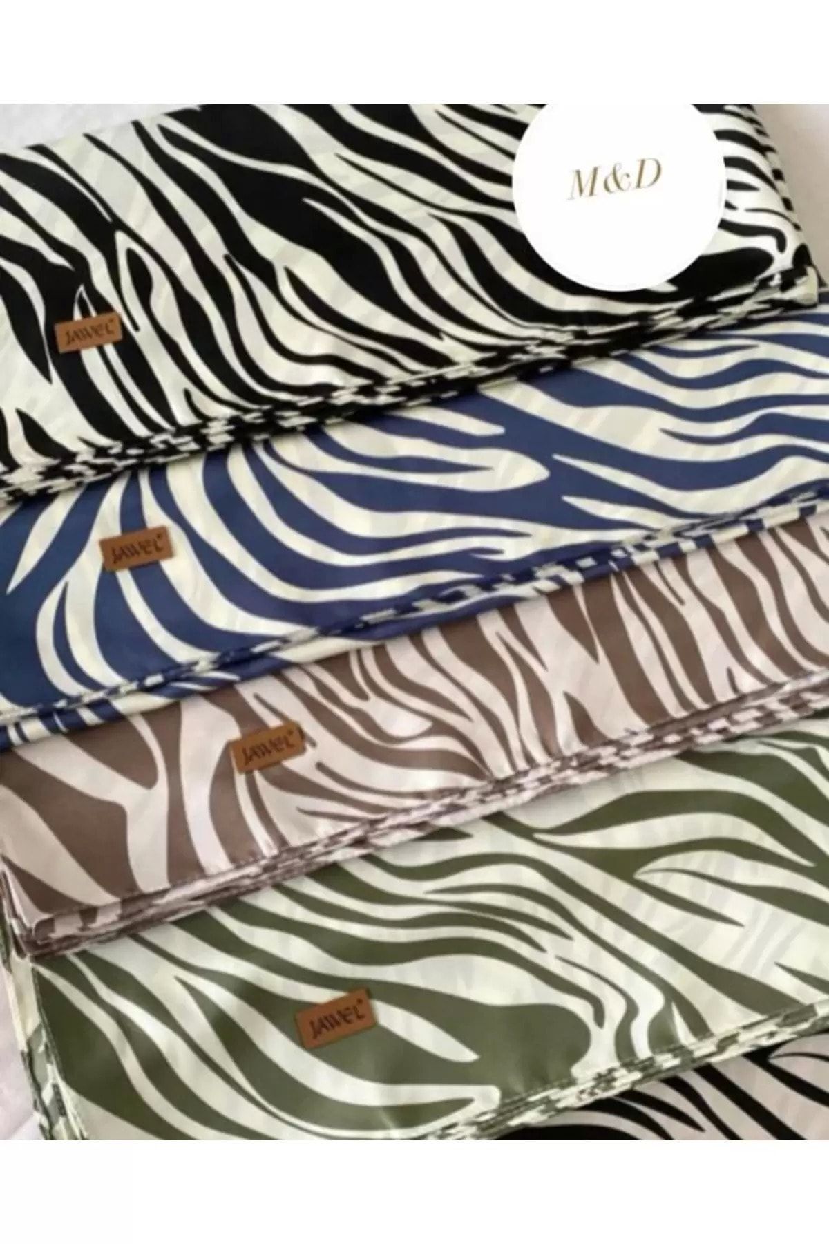 JAWEL ŞAL-Jawel Twill Zebra Shawl 3
