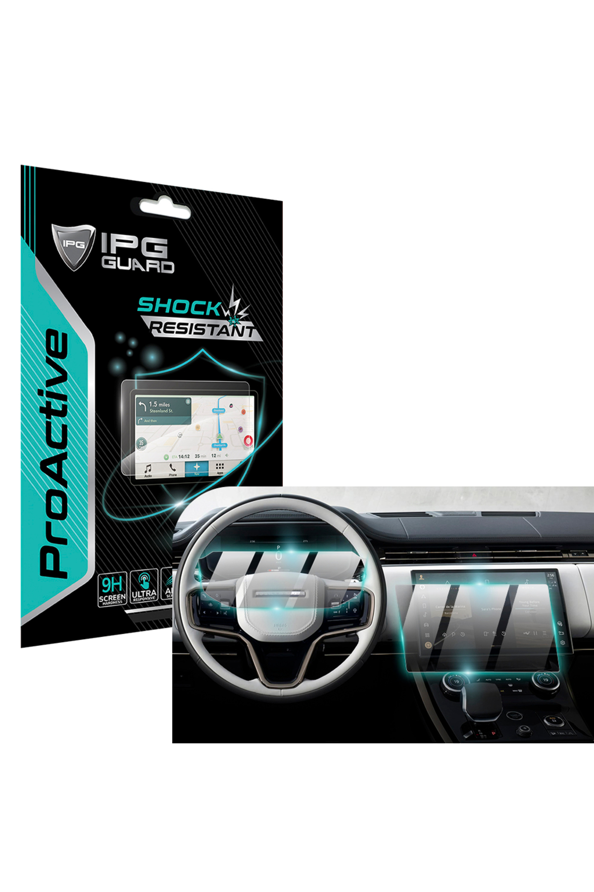 Land Rover 2023-2024 Range Rover, SE 13.1" Navigation + Panel (2 Pieces) IPG ProActive Screen Saver