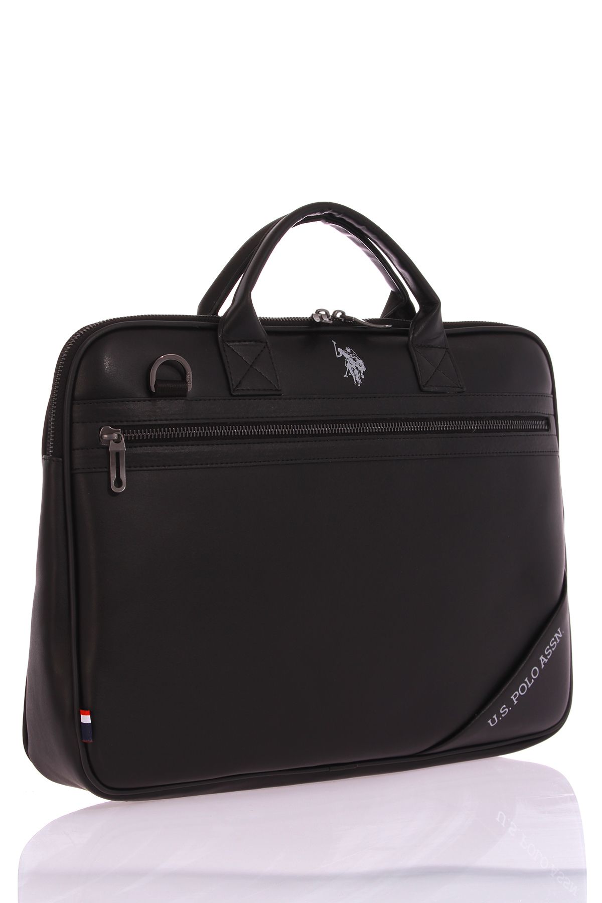 U.S. Polo Assn. BASE. Polo Assn. 23681 Unisex Laptop Briefcase with Compartment BLACK Trendyol