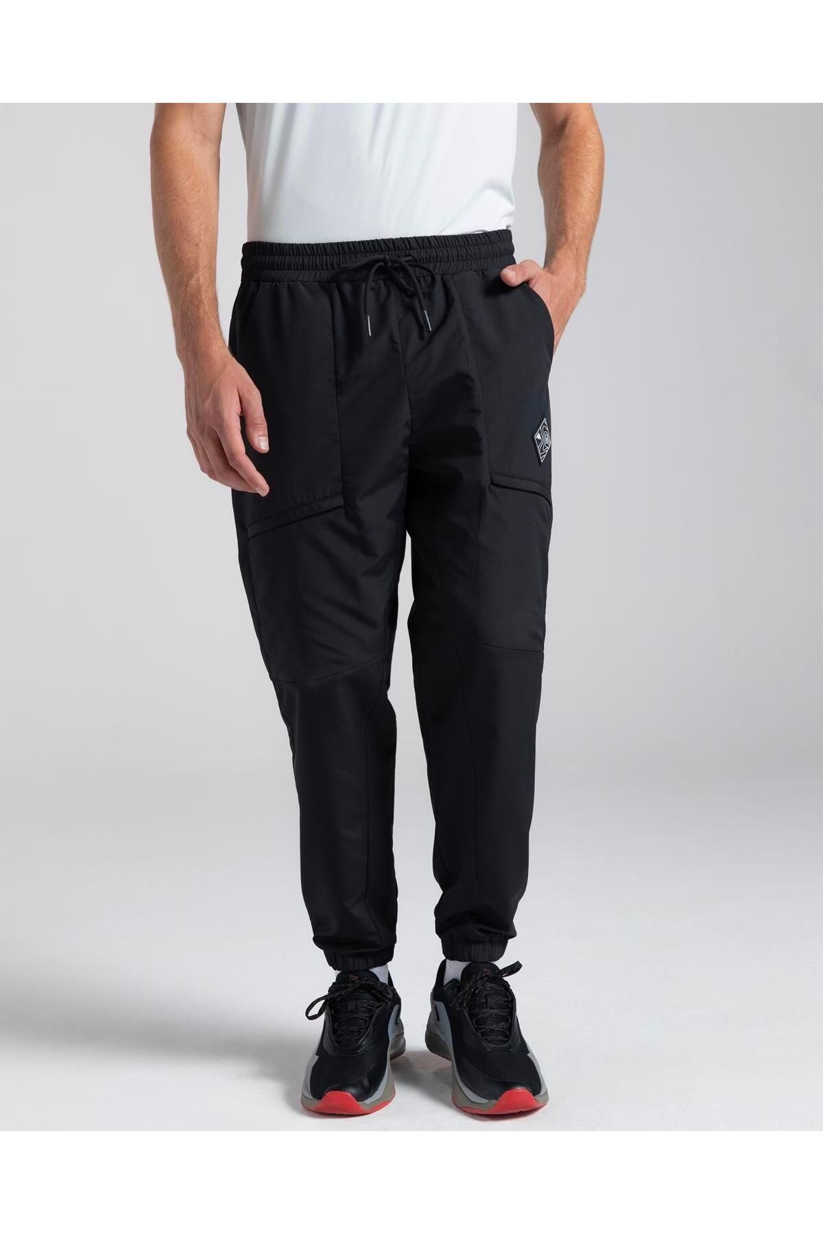 Authentic Ena Erkek Siyah Comfort Fit Outdoor Pantolon