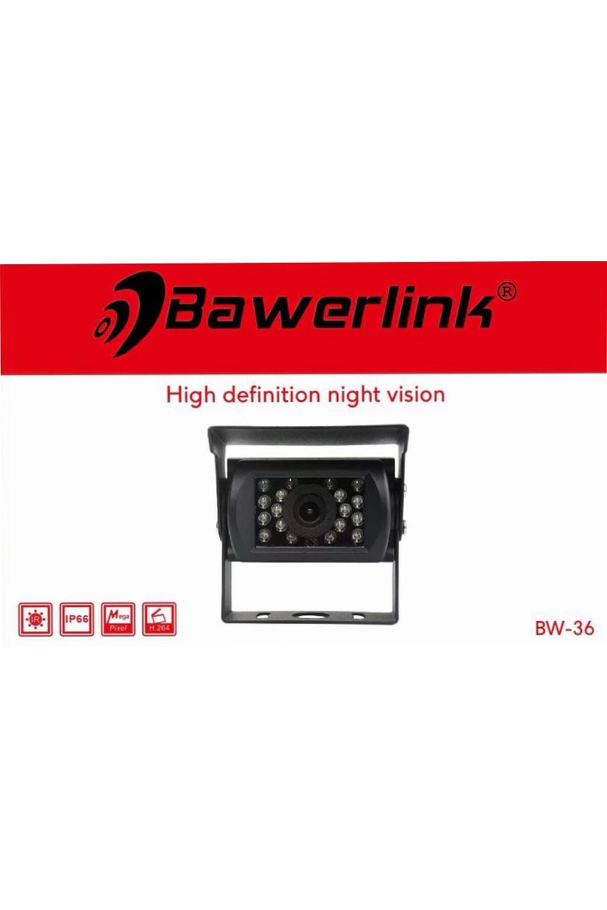 Bawerlink -BW-36 Kamyon İş Makinesi Arka Büyük Kasa Gece Görüşlü Kamera