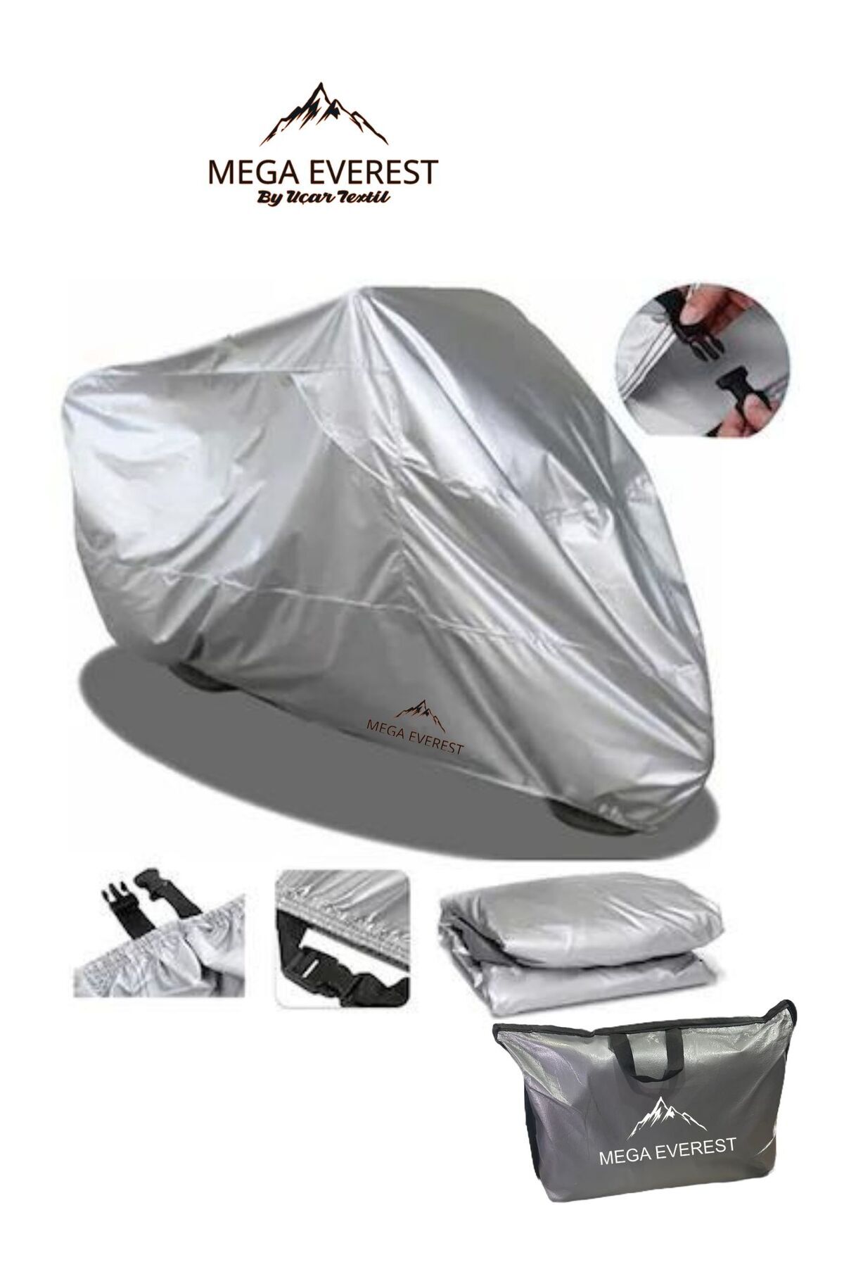 Mega Everest BAJAJ  motosiklet brandası örtüsü motor brandası A+KALİTE LÜX PULSAR