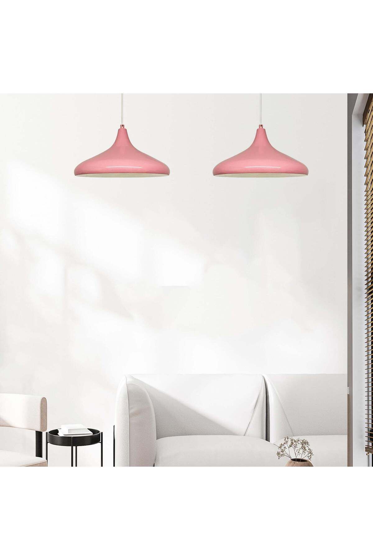 Bamyum-Champion 35cm E27 Rosa Pendelleuchte 4