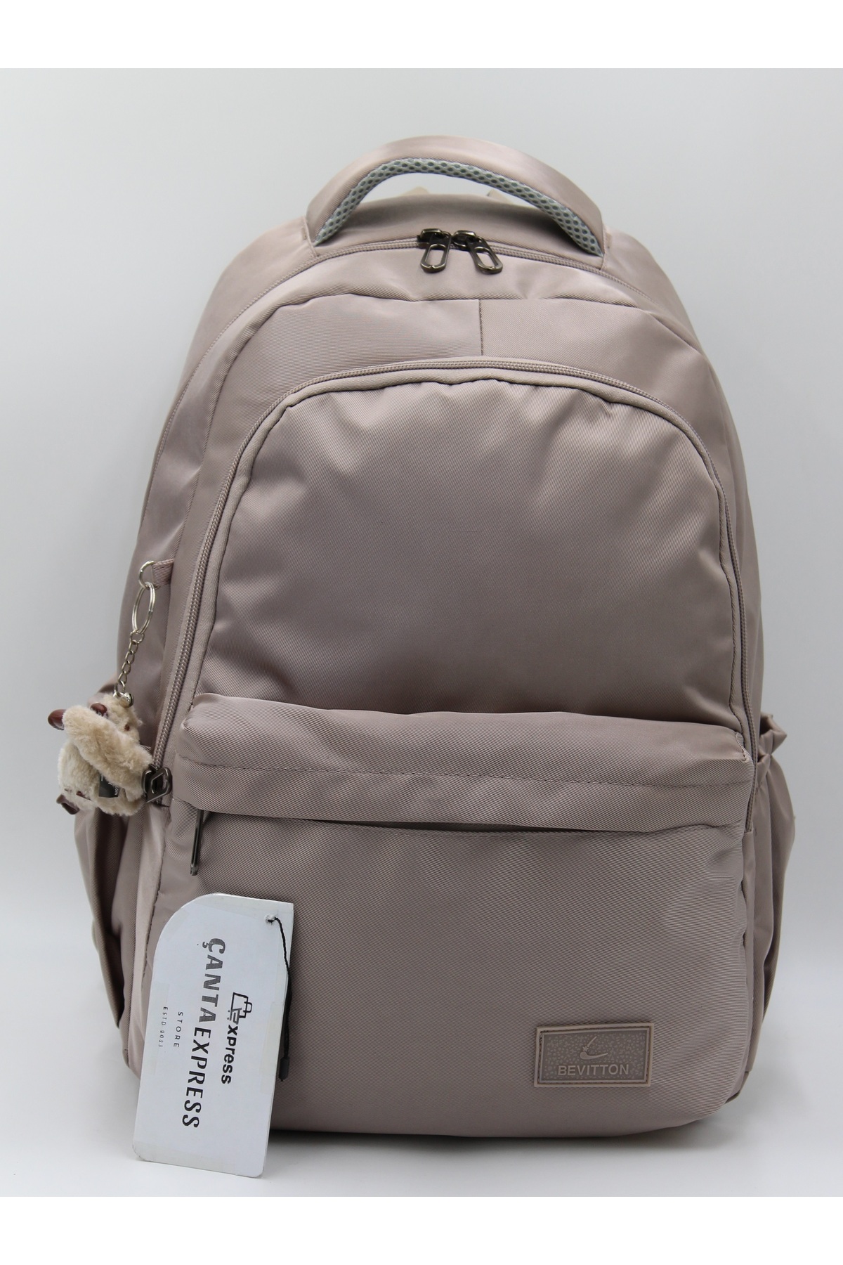 Bevitton-34100 Mink Αδιάβροχη υφασμάτινη σχολική τσάντα Unisex Σχολική τσάντα πλάτης 2