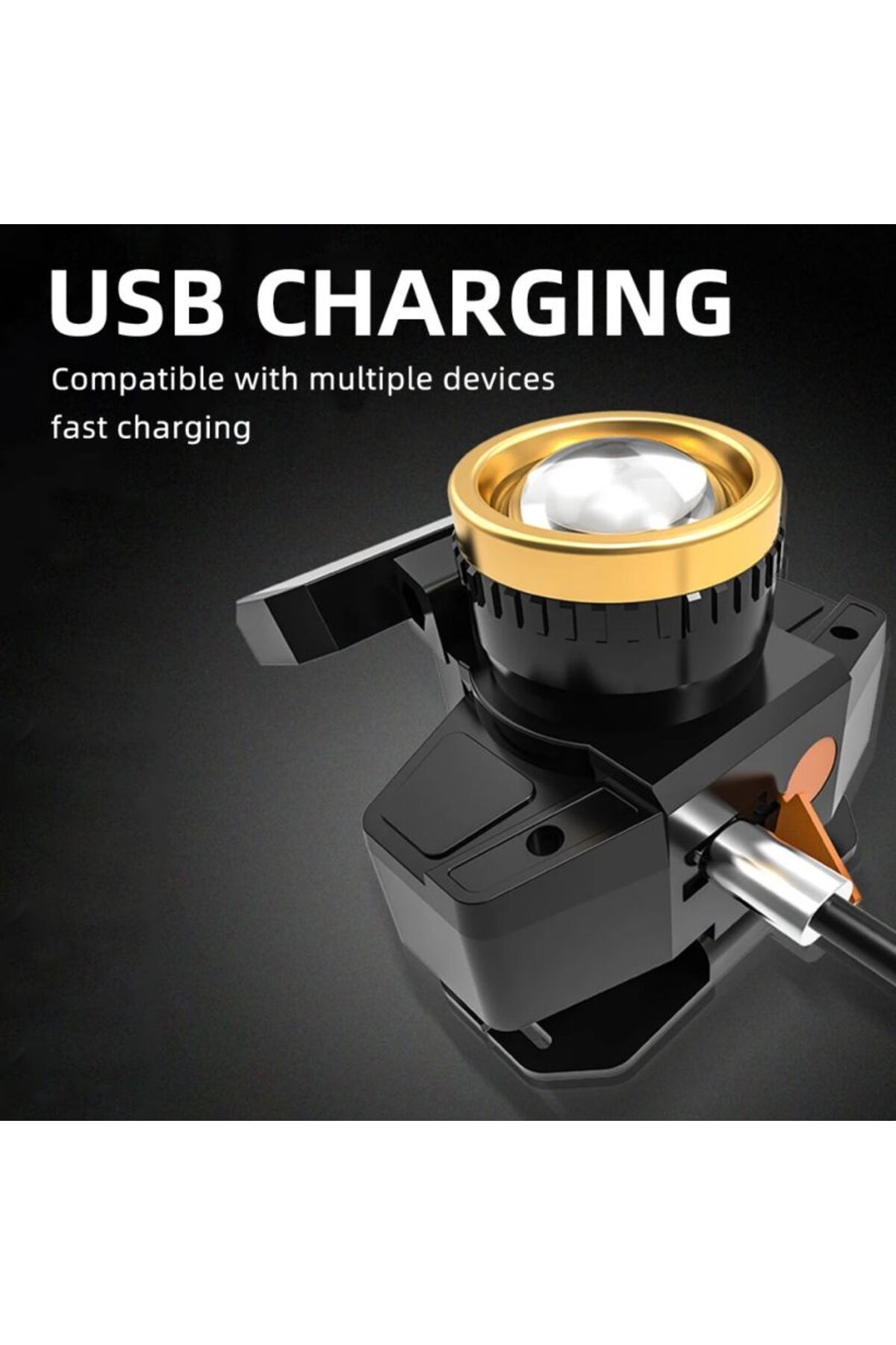 ASORT-Motion Sensor Solar Charging XPE USB Waterproof LED Head Front Torch Flashlight Working Headlamp ... 5