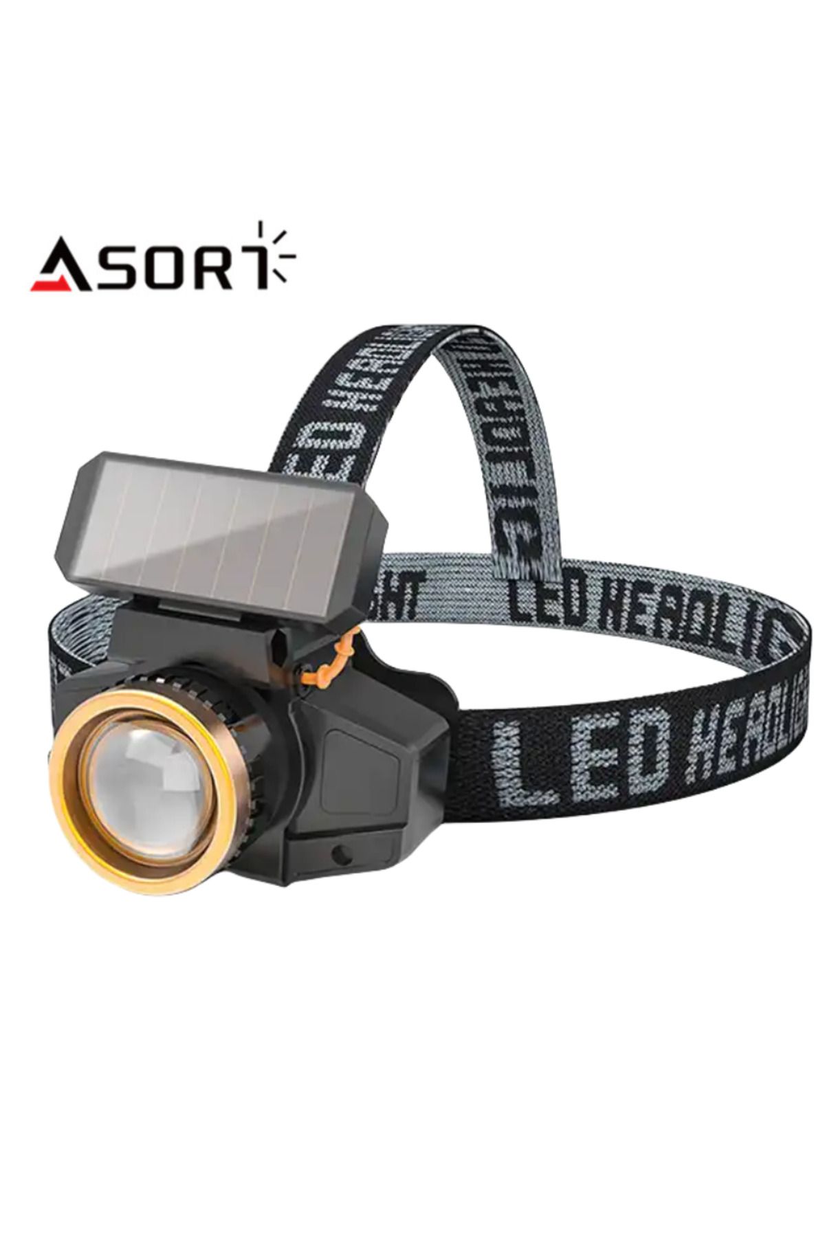 ASORT-Motion Sensor Solar Charging XPE USB Waterproof LED Head Front Torch Flashlight Working Headlamp ... 2