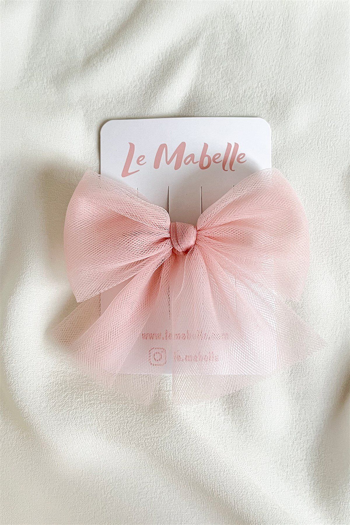 Пряжка Le Mabelle из тюля с бантиком для девочек и детей, LM899